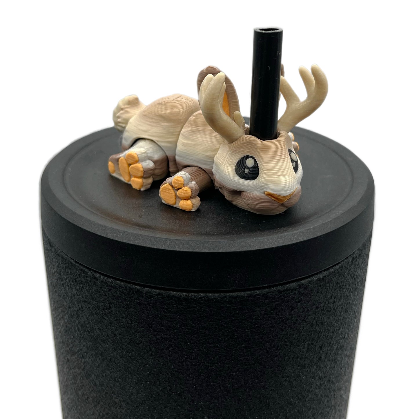 Cinema Cutie Sip Sidekicks – 3D Printed Straw Topper for Tumblers | Cute Movie Lover Straw Buddy
