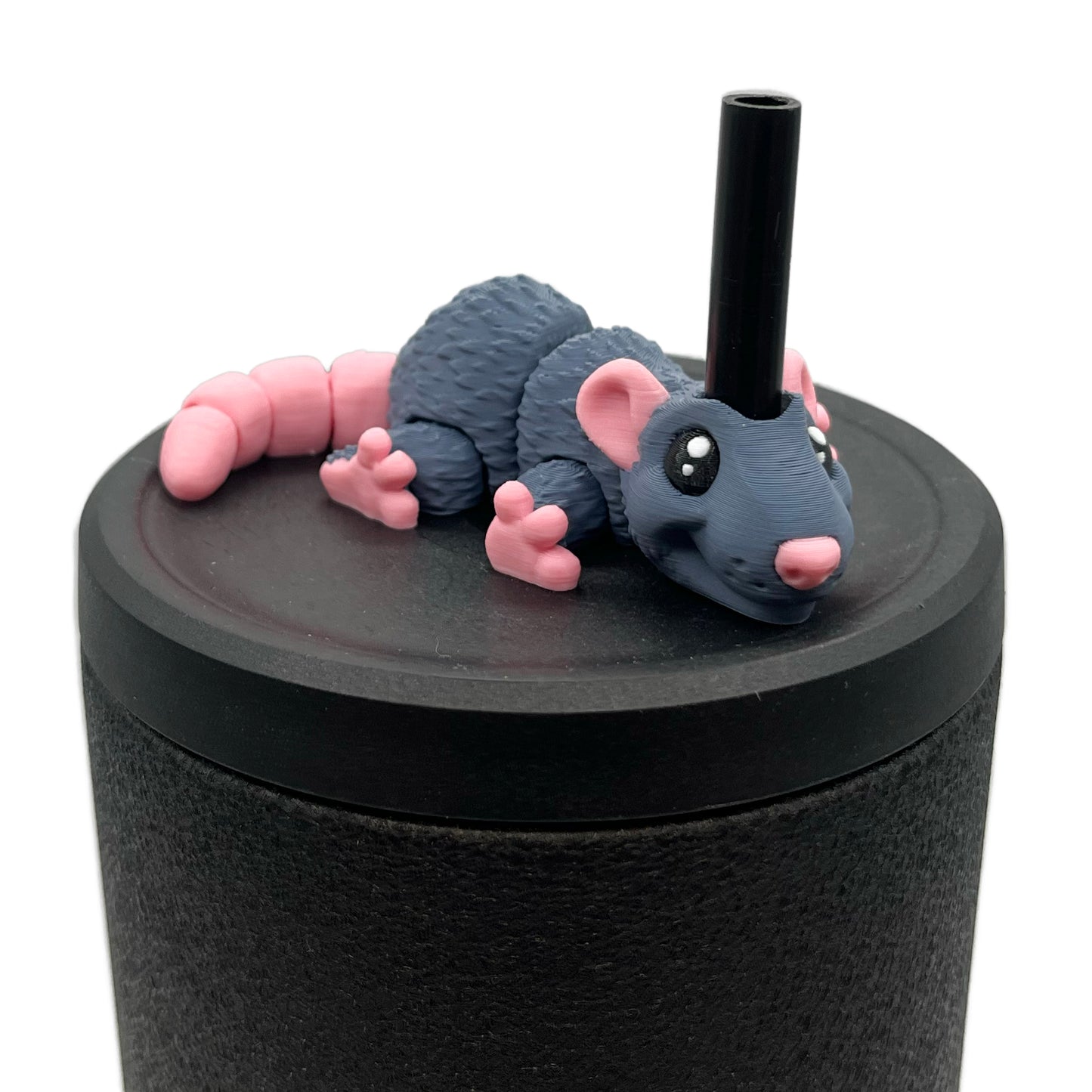 Cinema Cutie Sip Sidekicks – 3D Printed Straw Topper for Tumblers | Cute Movie Lover Straw Buddy