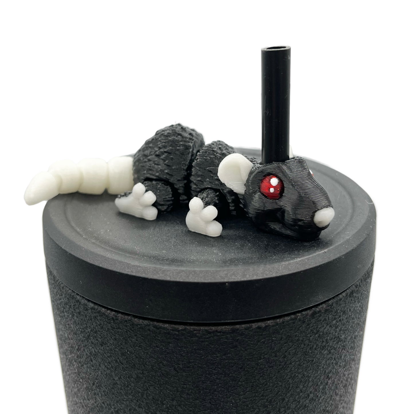 Cinema Cutie Sip Sidekicks – 3D Printed Straw Topper for Tumblers | Cute Movie Lover Straw Buddy