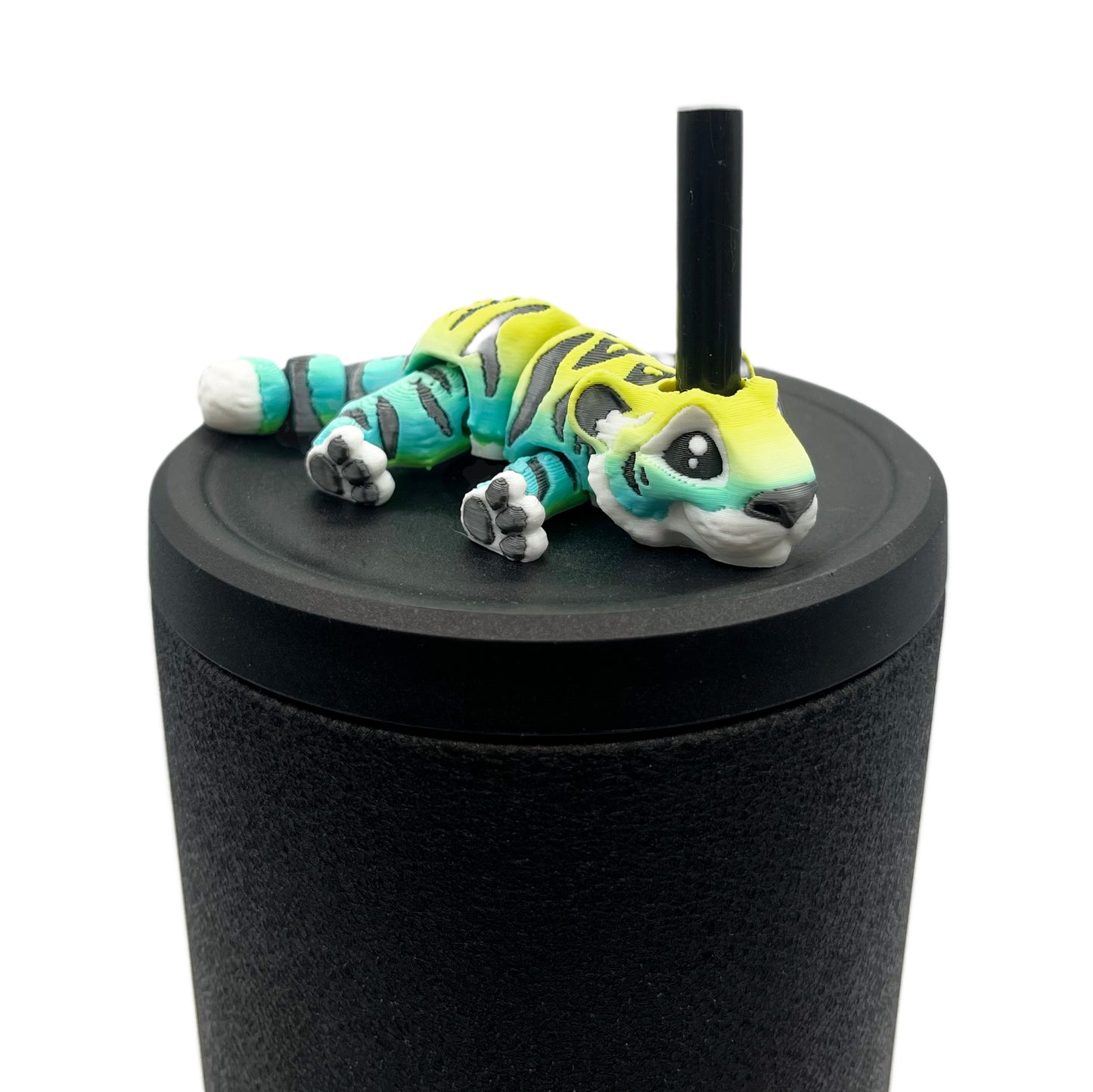 Cinema Cutie Sip Sidekicks – 3D Printed Straw Topper for Tumblers | Cute Movie Lover Straw Buddy