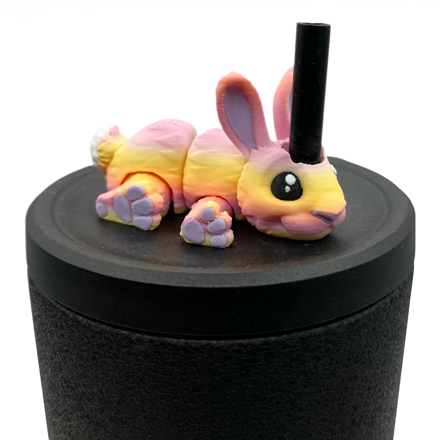Cinema Cutie Sip Sidekicks – 3D Printed Straw Topper for Tumblers | Cute Movie Lover Straw Buddy