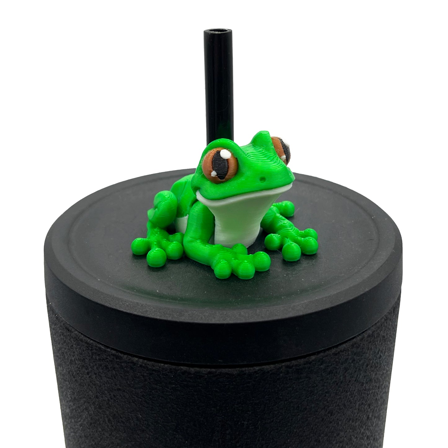 Cinema Cutie Sip Sidekicks – 3D Printed Straw Topper for Tumblers | Cute Movie Lover Straw Buddy