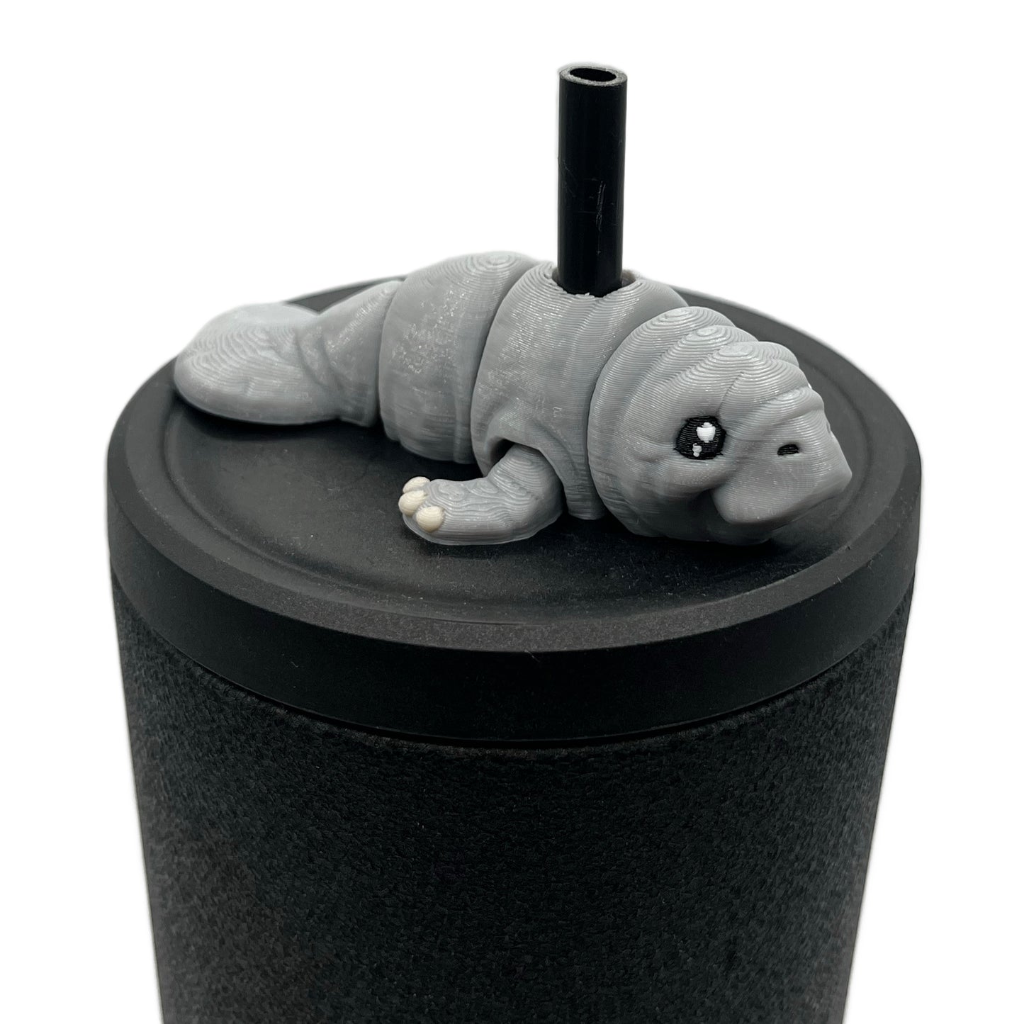Cinema Cutie Sip Sidekicks – 3D Printed Straw Topper for Tumblers | Cute Movie Lover Straw Buddy