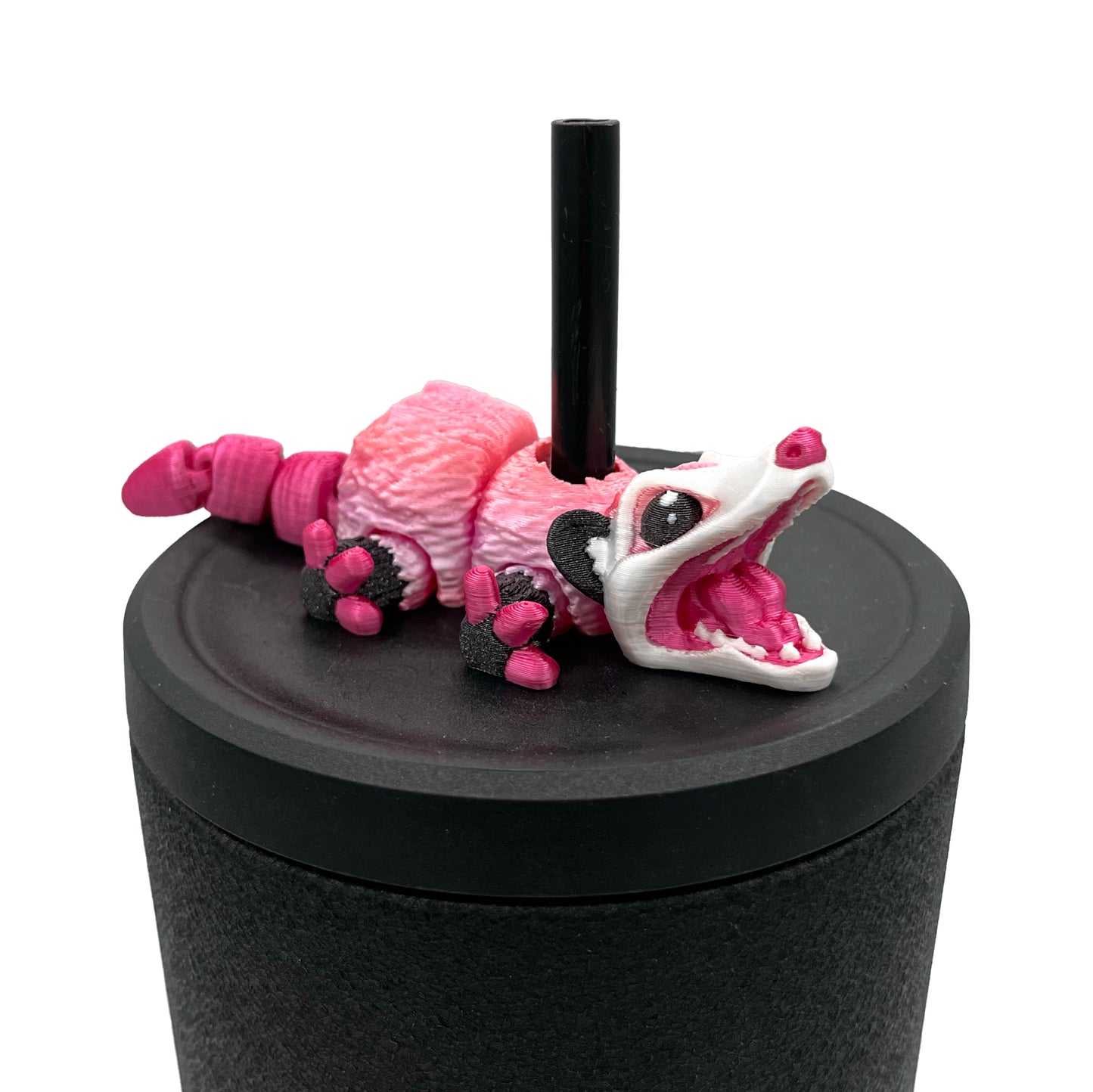 Cinema Cutie Sip Sidekicks – 3D Printed Straw Topper for Tumblers | Cute Movie Lover Straw Buddy