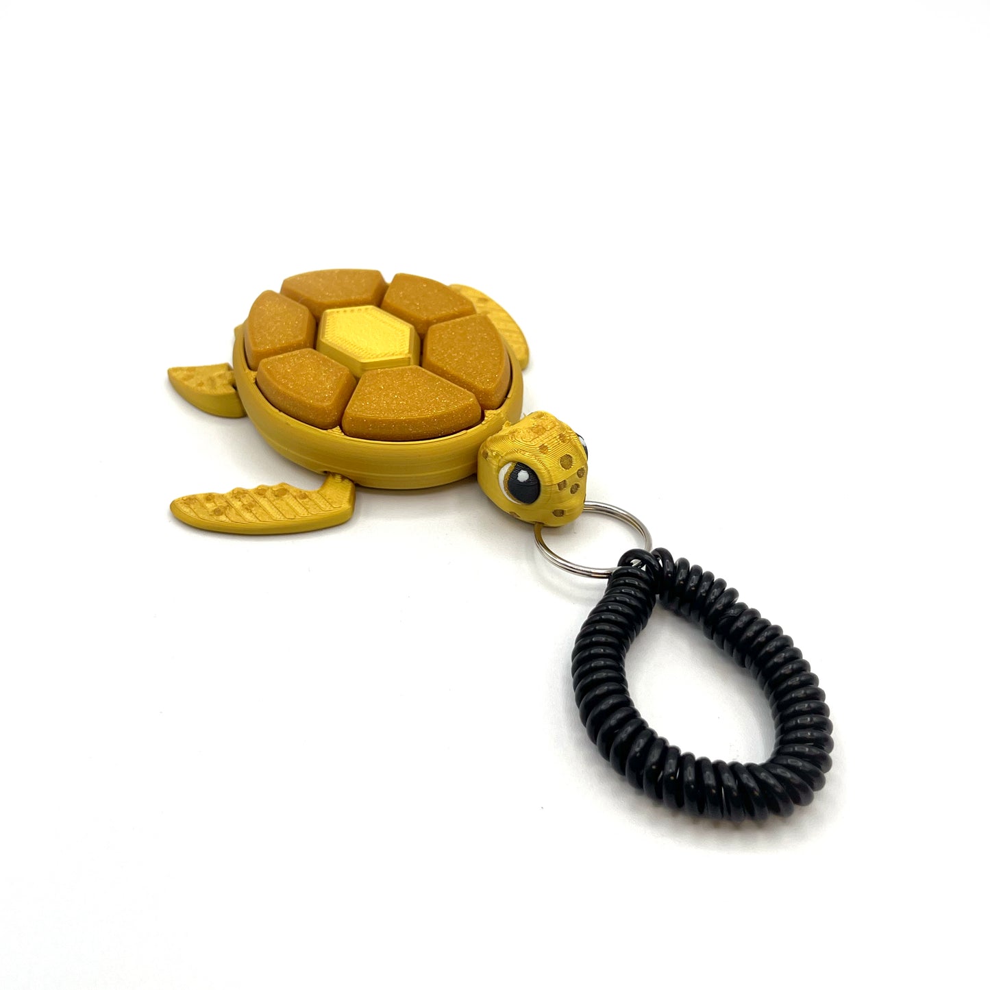 Turtle Fruit Clicker Keychain – 3D Printed Sensory Fidget Keychain | ADHD & Stress Relief Bag Charm