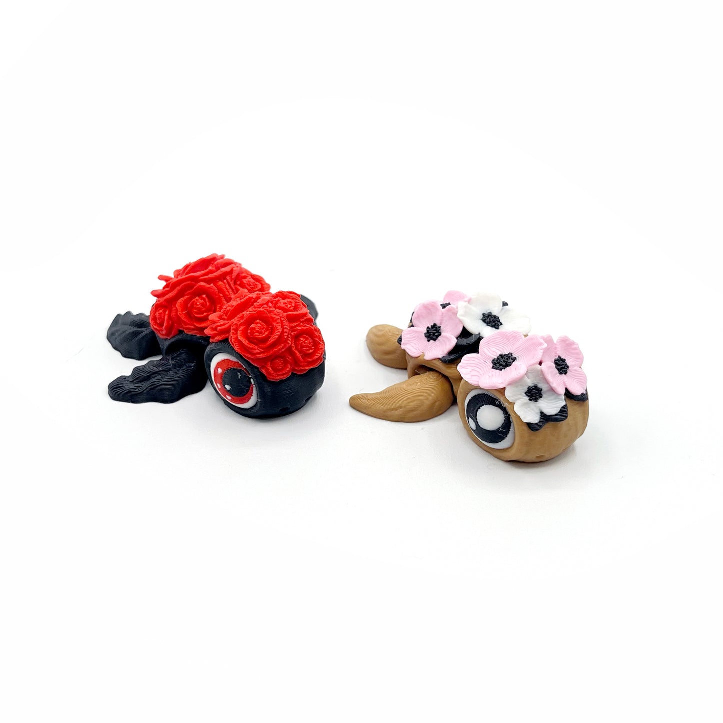 TURTLES!! Desk Pal – Palm-Sized Articulated 3D Printed Turtle Fidget Toy with Pocket Turtle Energy