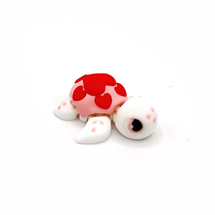 TURTLES!! Desk Pal – Palm-Sized Articulated 3D Printed Turtle Fidget Toy with Pocket Turtle Energy