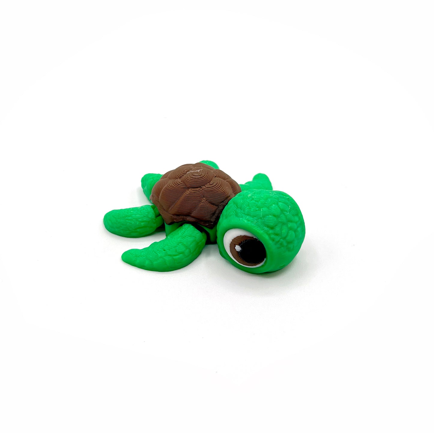 TURTLES!! Desk Pal – Palm-Sized Articulated 3D Printed Turtle Fidget Toy with Pocket Turtle Energy