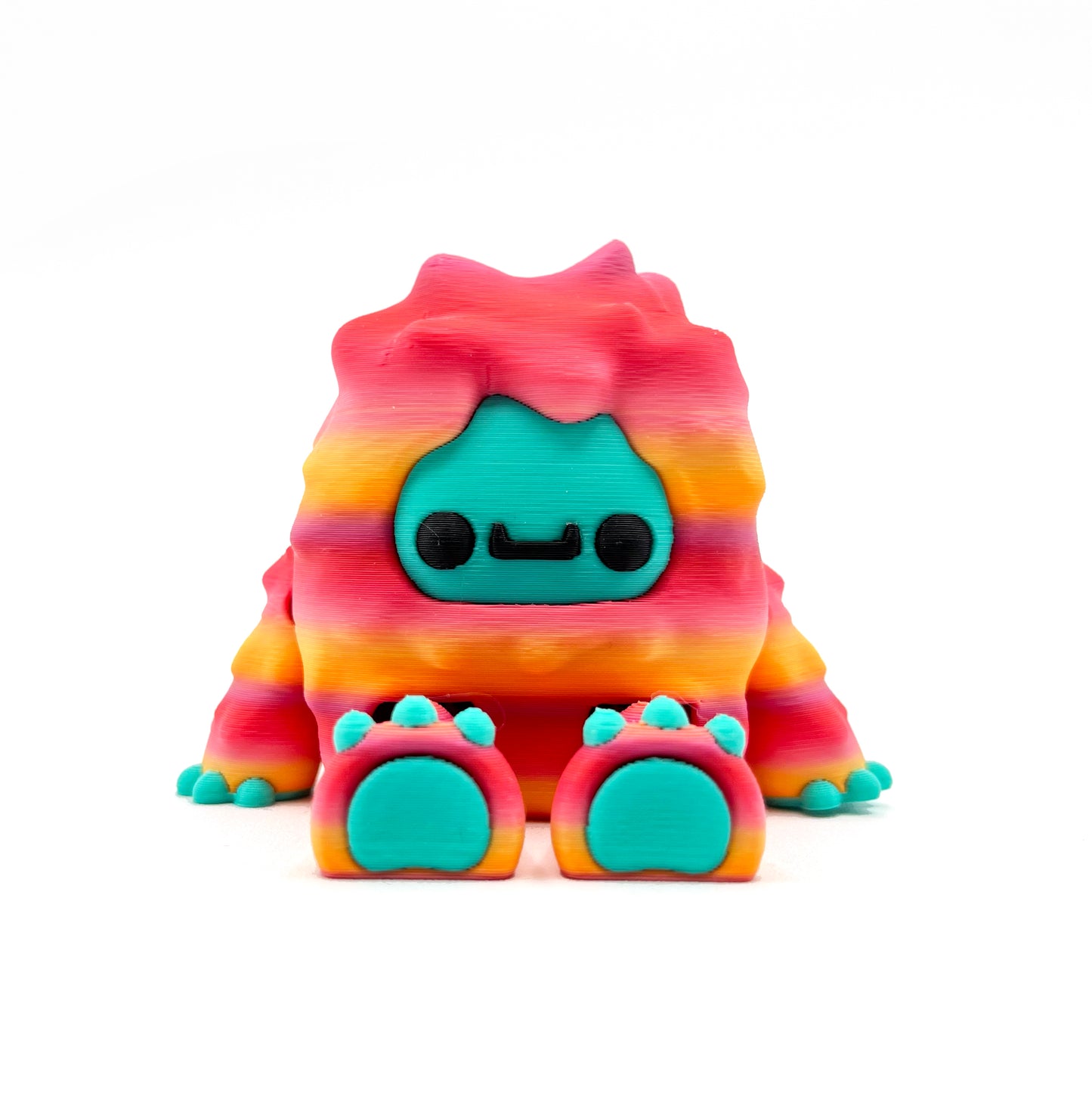 MINI Flurryfoot & Bigfoot Desk Pal – 3D Printed Articulated Cryptid Fidget Toy | Cute Mini Collectible