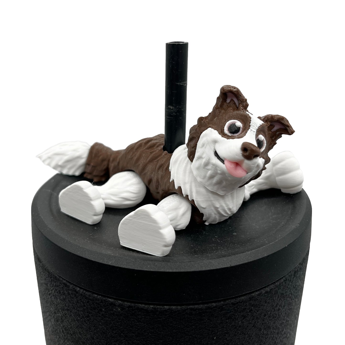 Paw Pals Sip Sidekicks – 3D Printed Dog & Cat Straw Toppers for Tumblers | Pet Lover Tumbler Accessories
