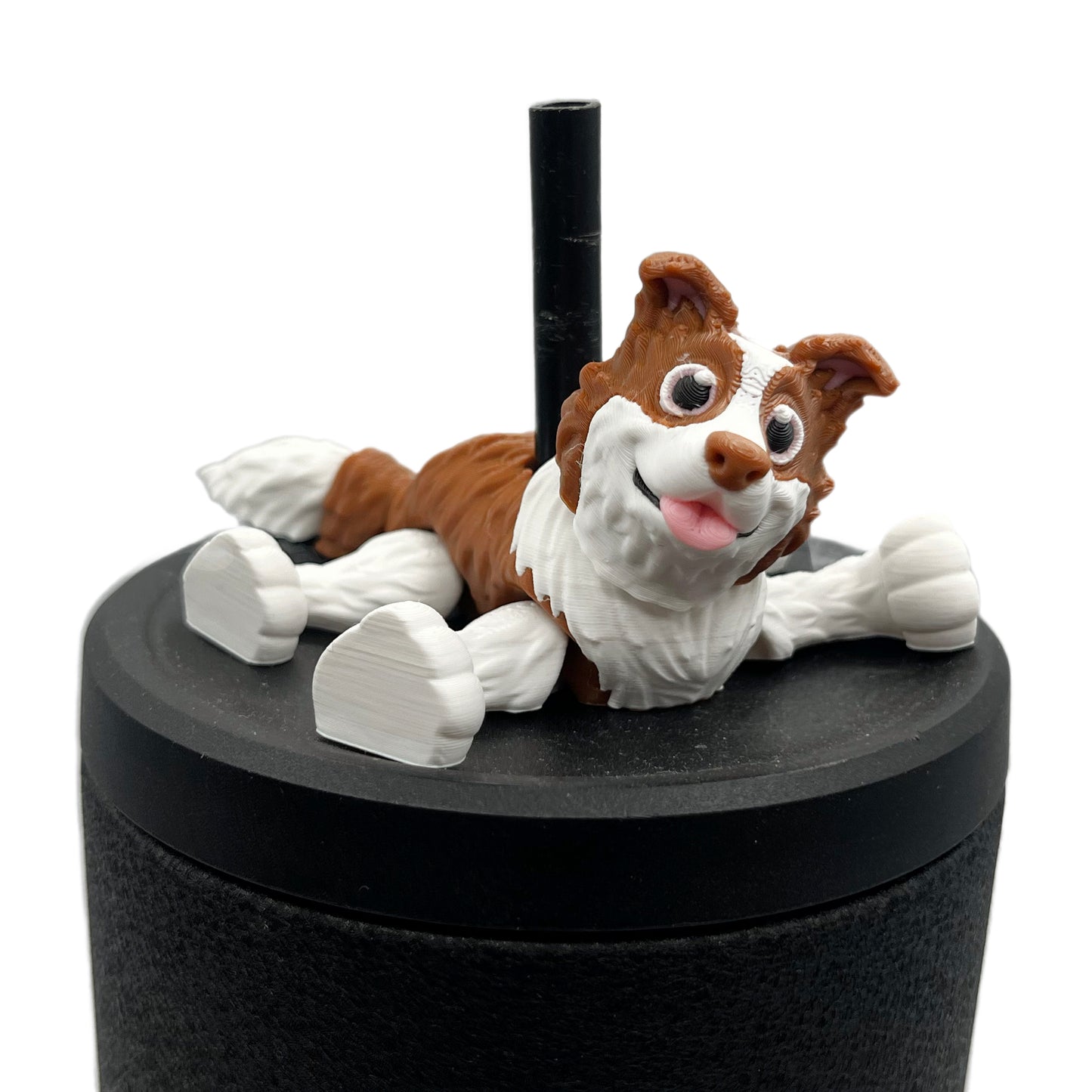 Paw Pals Sip Sidekicks – 3D Printed Dog & Cat Straw Toppers for Tumblers | Pet Lover Tumbler Accessories