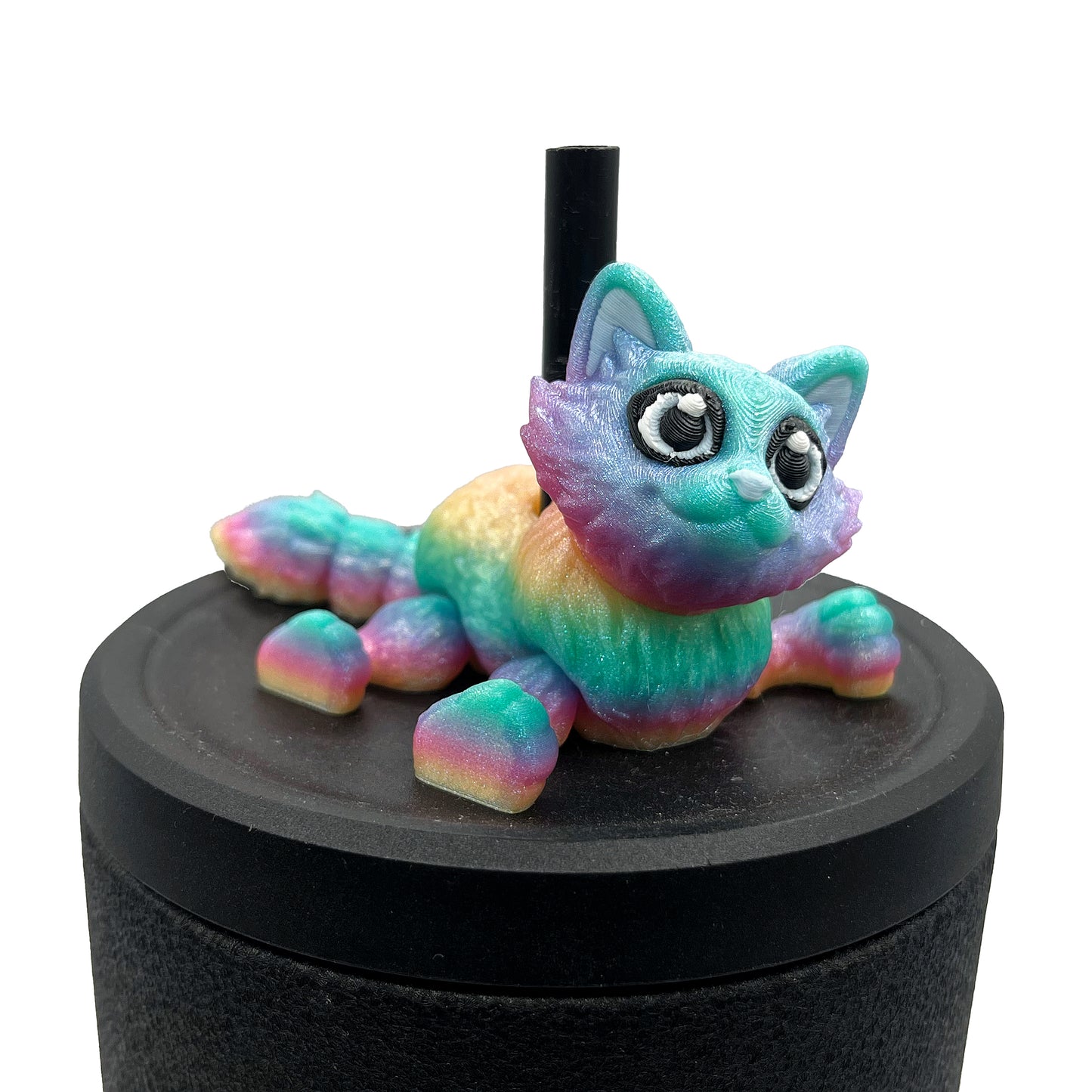 Paw Pals Sip Sidekicks – 3D Printed Dog & Cat Straw Toppers for Tumblers | Pet Lover Tumbler Accessories