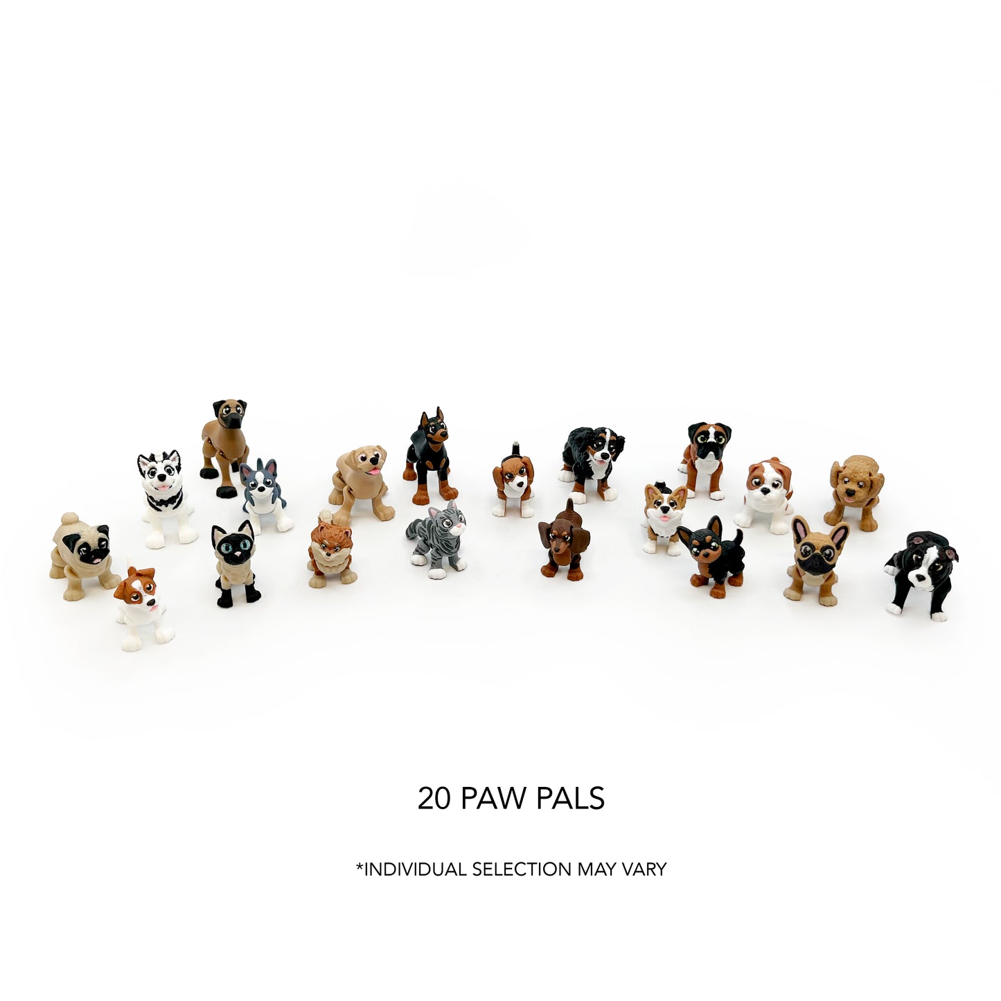 Puppy Love Micro Pack – Hand-Picked 3D Printed Micro Dog Figures | Cute Micro Collectibles