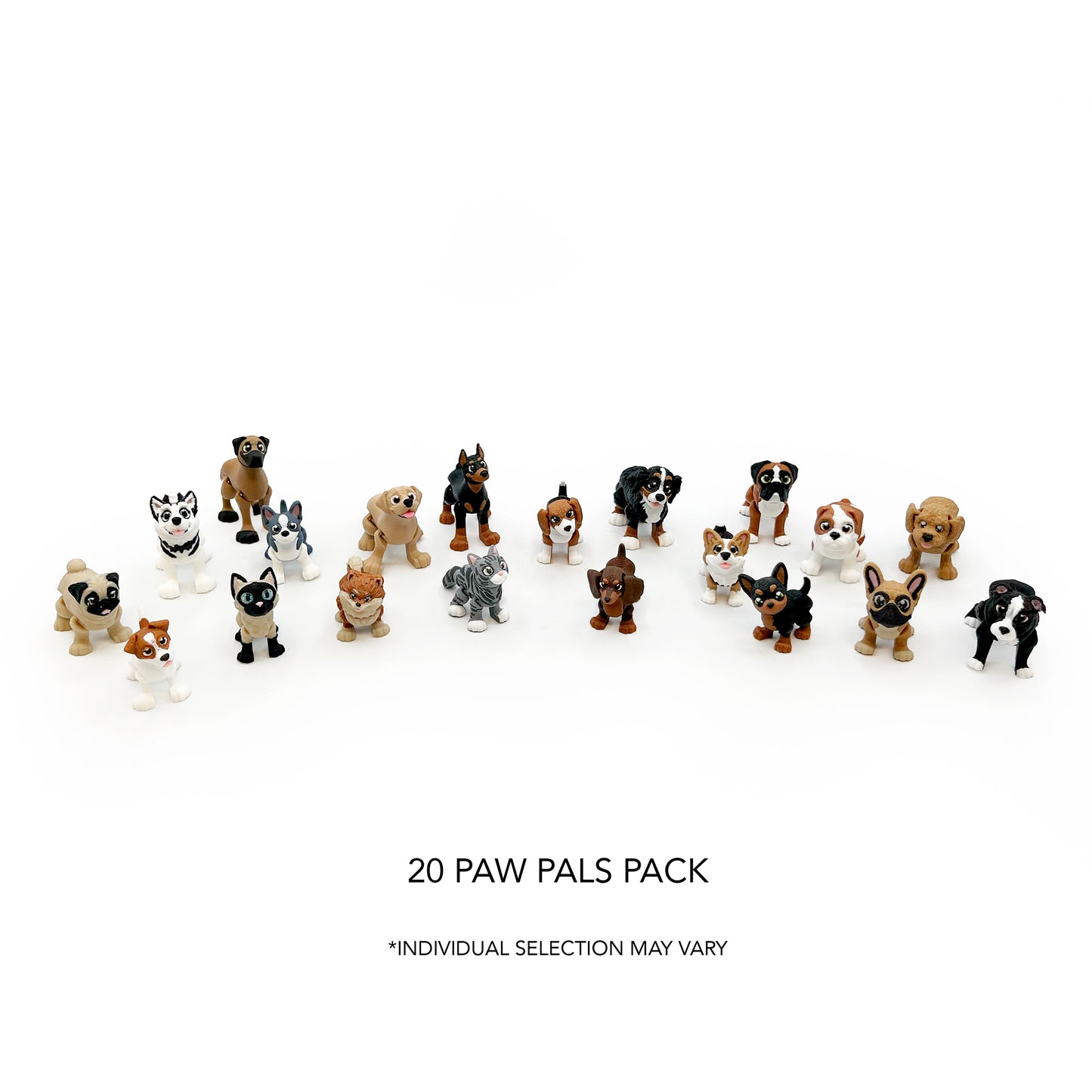 Puppy Love Micro Pack – Hand-Picked 3D Printed Micro Dog Figures | Cute Micro Collectibles