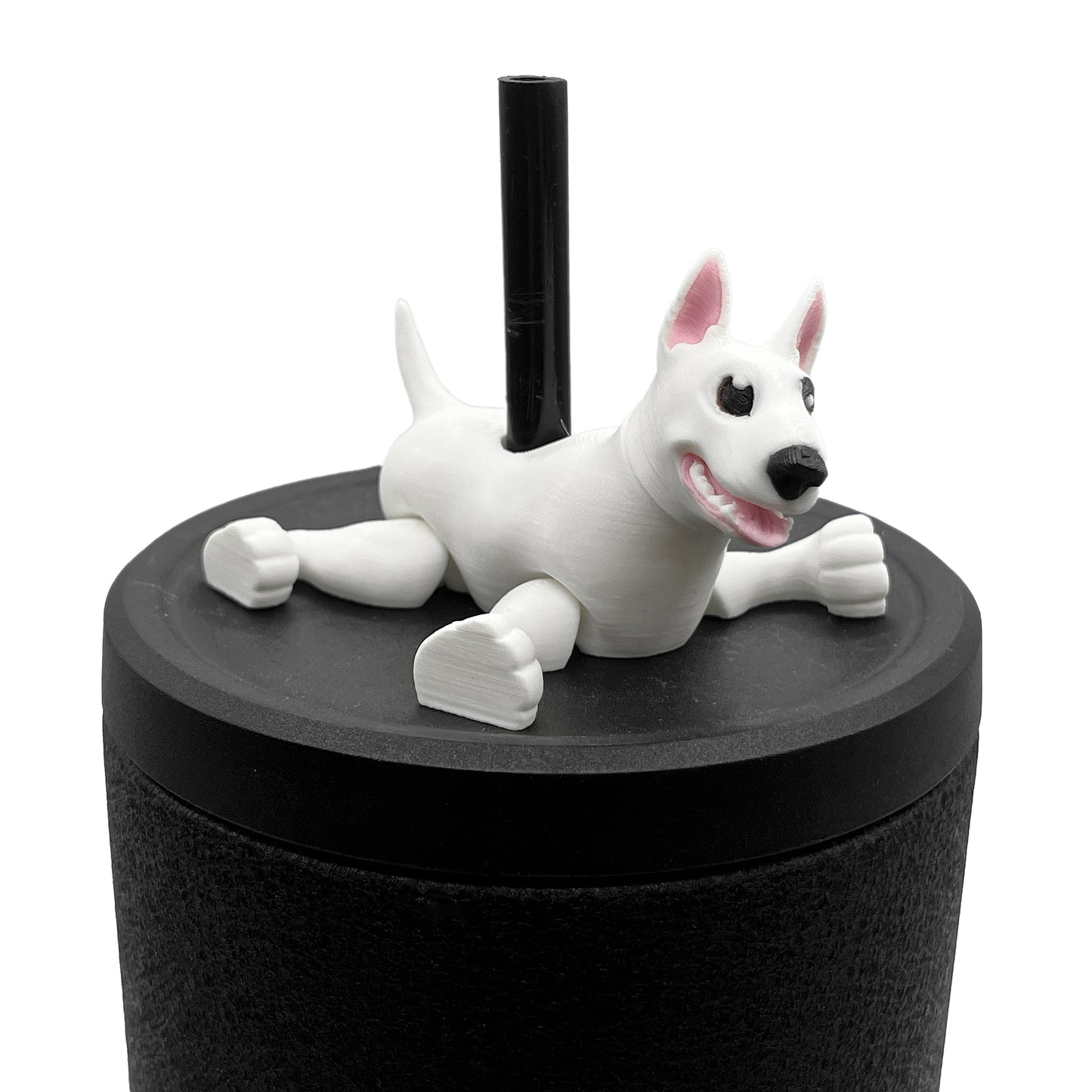 Paw Pals Sip Sidekicks – 3D Printed Dog & Cat Straw Toppers for Tumblers | Pet Lover Tumbler Accessories