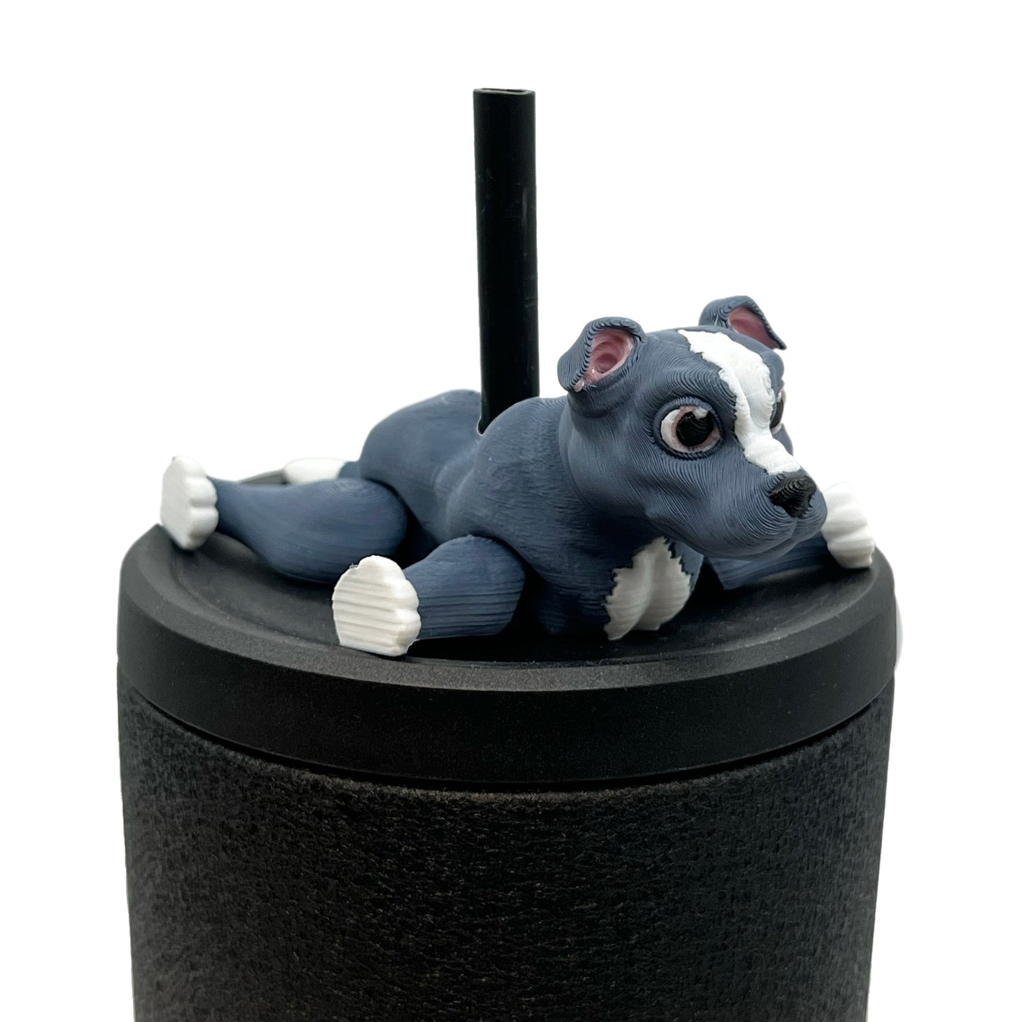 Paw Pals Sip Sidekicks – 3D Printed Dog & Cat Straw Toppers for Tumblers | Pet Lover Tumbler Accessories