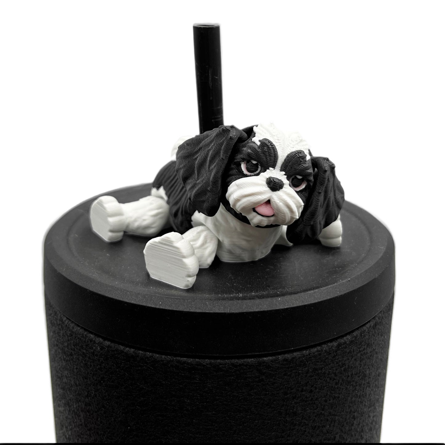 Paw Pals Sip Sidekicks – 3D Printed Dog & Cat Straw Toppers for Tumblers | Pet Lover Tumbler Accessories