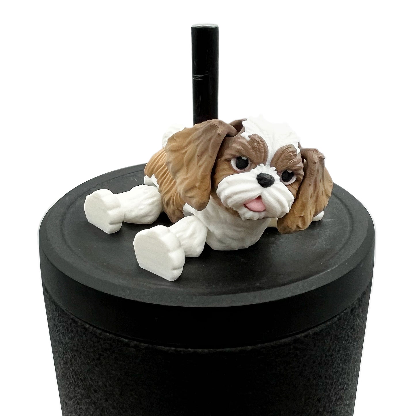 Paw Pals Sip Sidekicks – 3D Printed Dog & Cat Straw Toppers for Tumblers | Pet Lover Tumbler Accessories