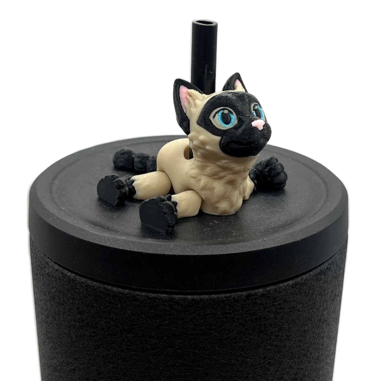Paw Pals Sip Sidekicks – 3D Printed Dog & Cat Straw Toppers for Tumblers | Pet Lover Tumbler Accessories