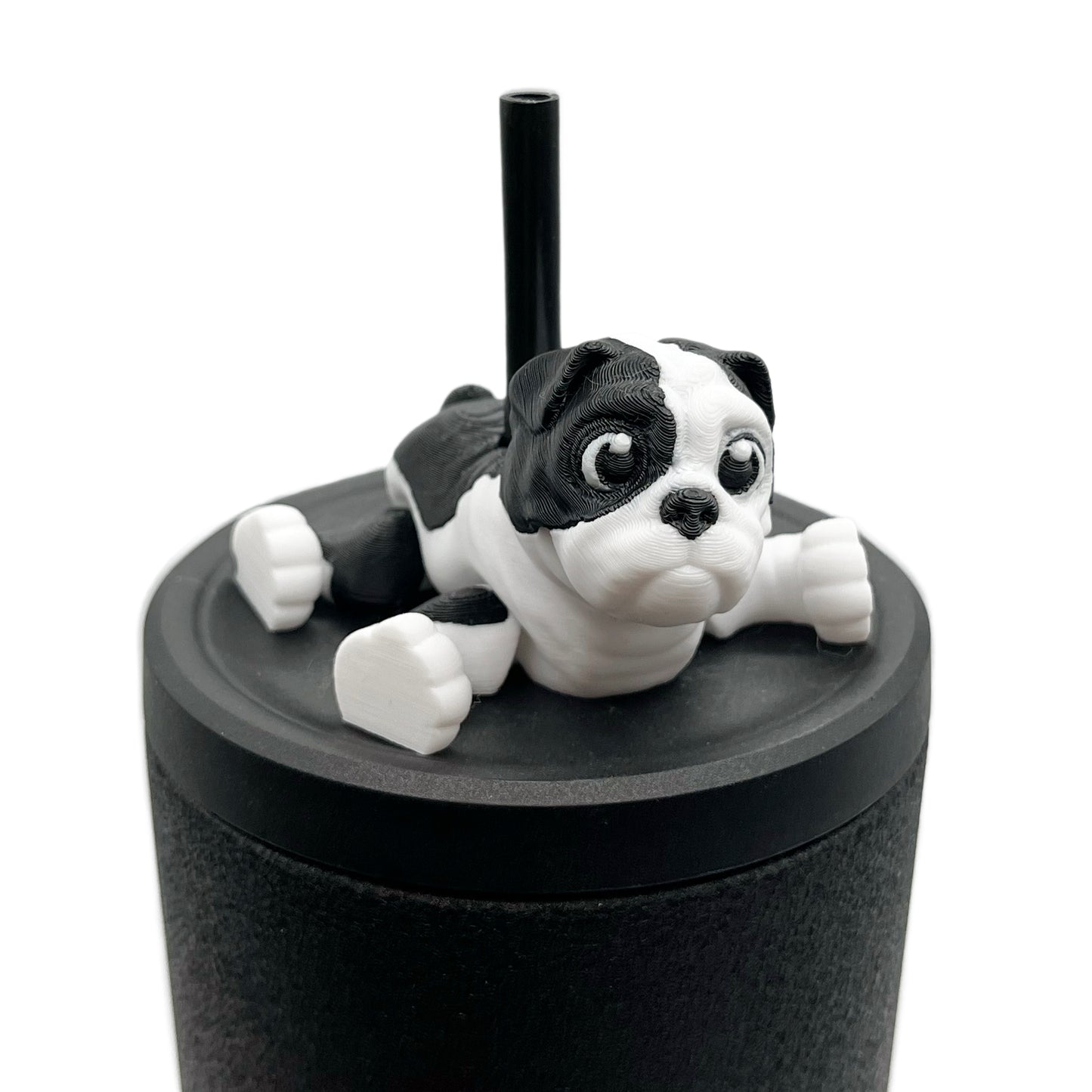 Paw Pals Sip Sidekicks – 3D Printed Dog & Cat Straw Toppers for Tumblers | Pet Lover Tumbler Accessories