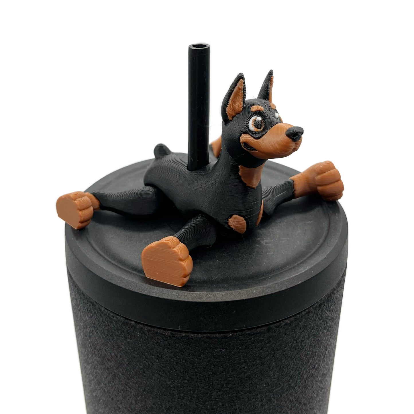 Paw Pals Sip Sidekicks – 3D Printed Dog & Cat Straw Toppers for Tumblers | Pet Lover Tumbler Accessories