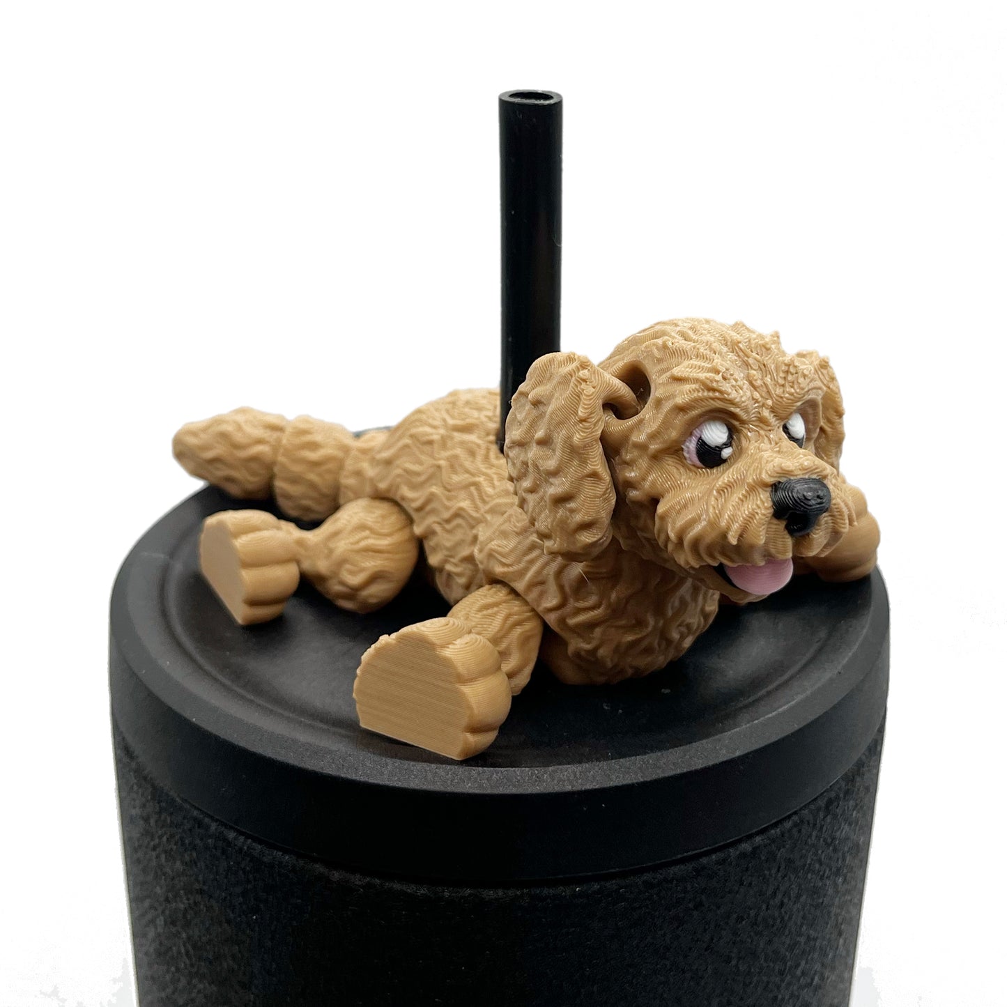 Paw Pals Sip Sidekicks – 3D Printed Dog & Cat Straw Toppers for Tumblers | Pet Lover Tumbler Accessories