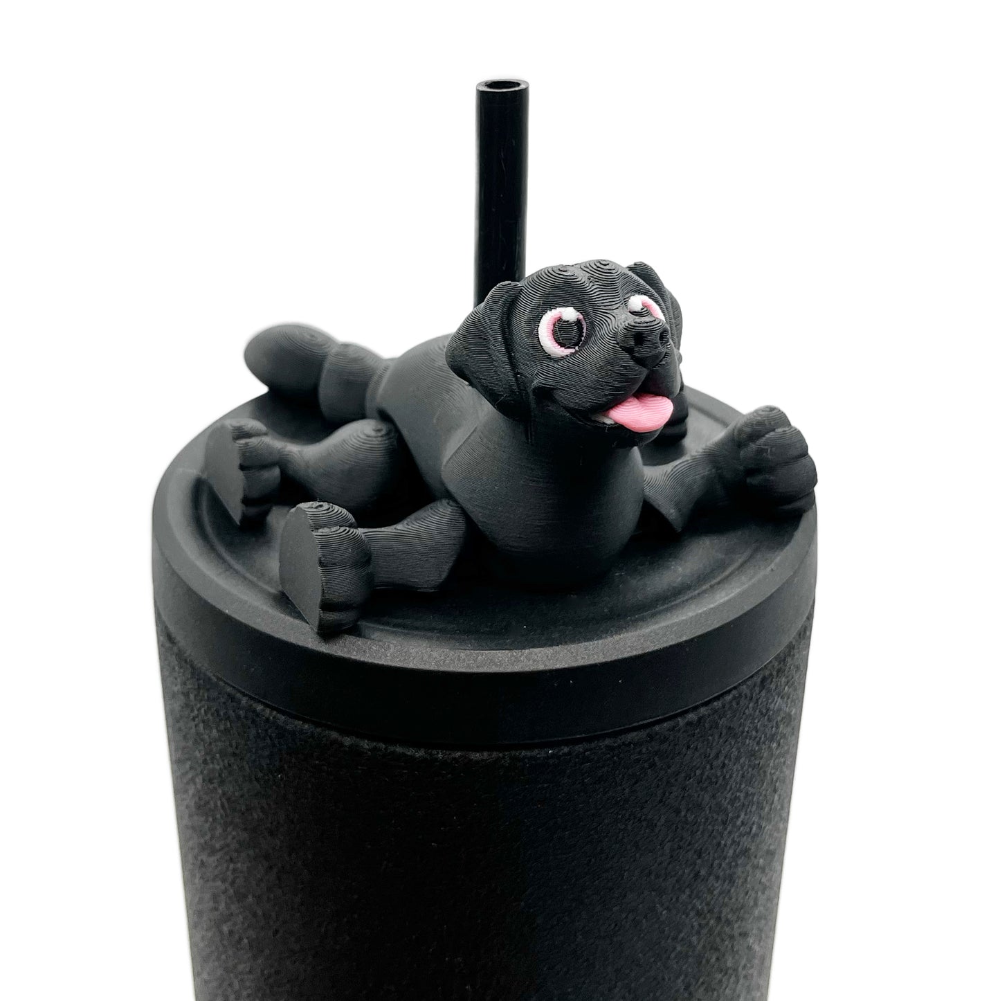 Paw Pals Sip Sidekicks – 3D Printed Dog & Cat Straw Toppers for Tumblers | Pet Lover Tumbler Accessories