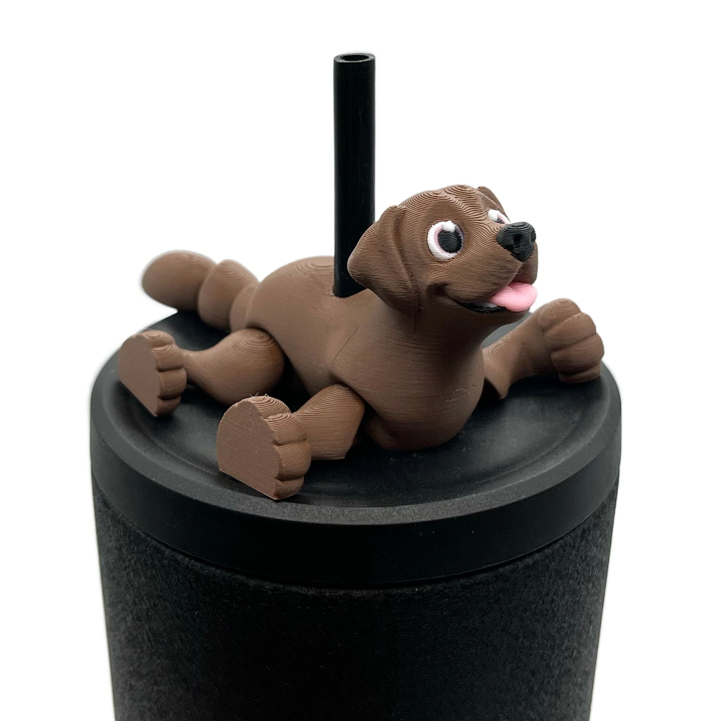 Paw Pals Sip Sidekicks – 3D Printed Dog & Cat Straw Toppers for Tumblers | Pet Lover Tumbler Accessories