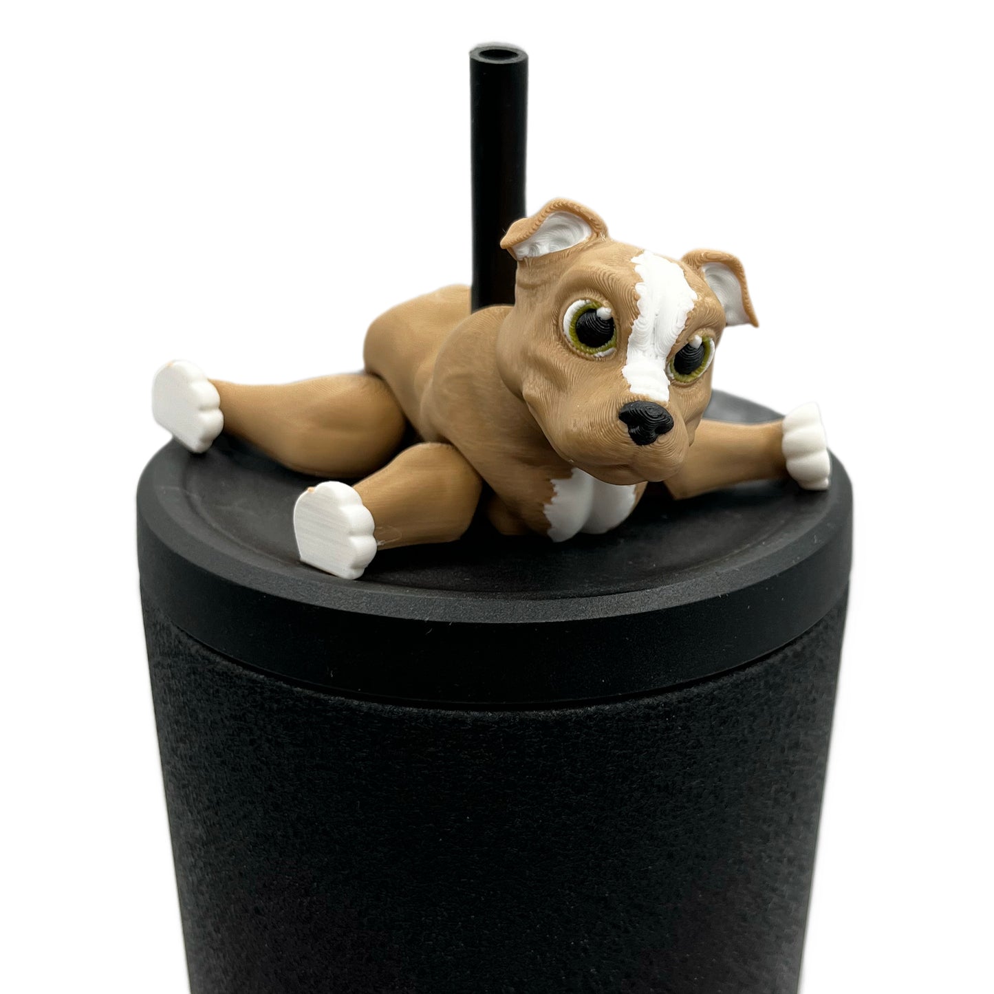 Paw Pals Sip Sidekicks – 3D Printed Dog & Cat Straw Toppers for Tumblers | Pet Lover Tumbler Accessories