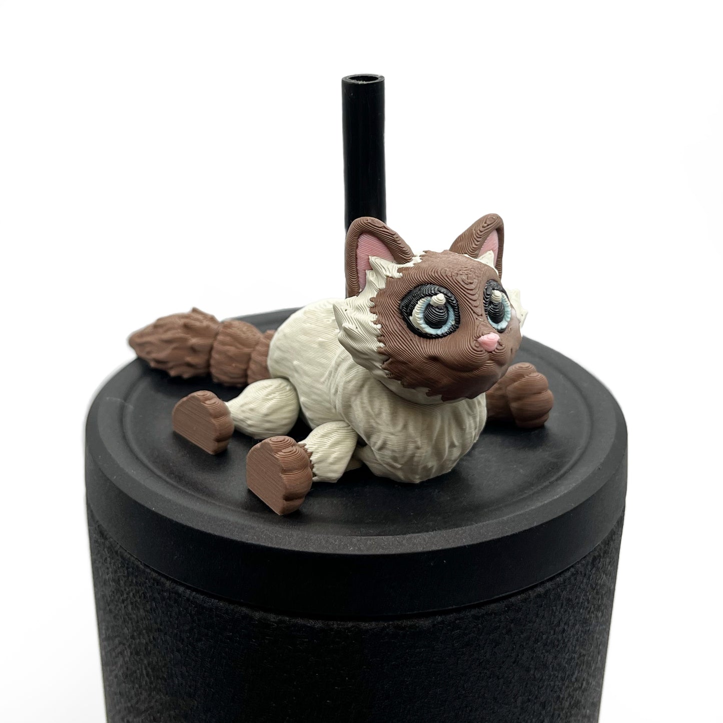 Paw Pals Sip Sidekicks – 3D Printed Dog & Cat Straw Toppers for Tumblers | Pet Lover Tumbler Accessories
