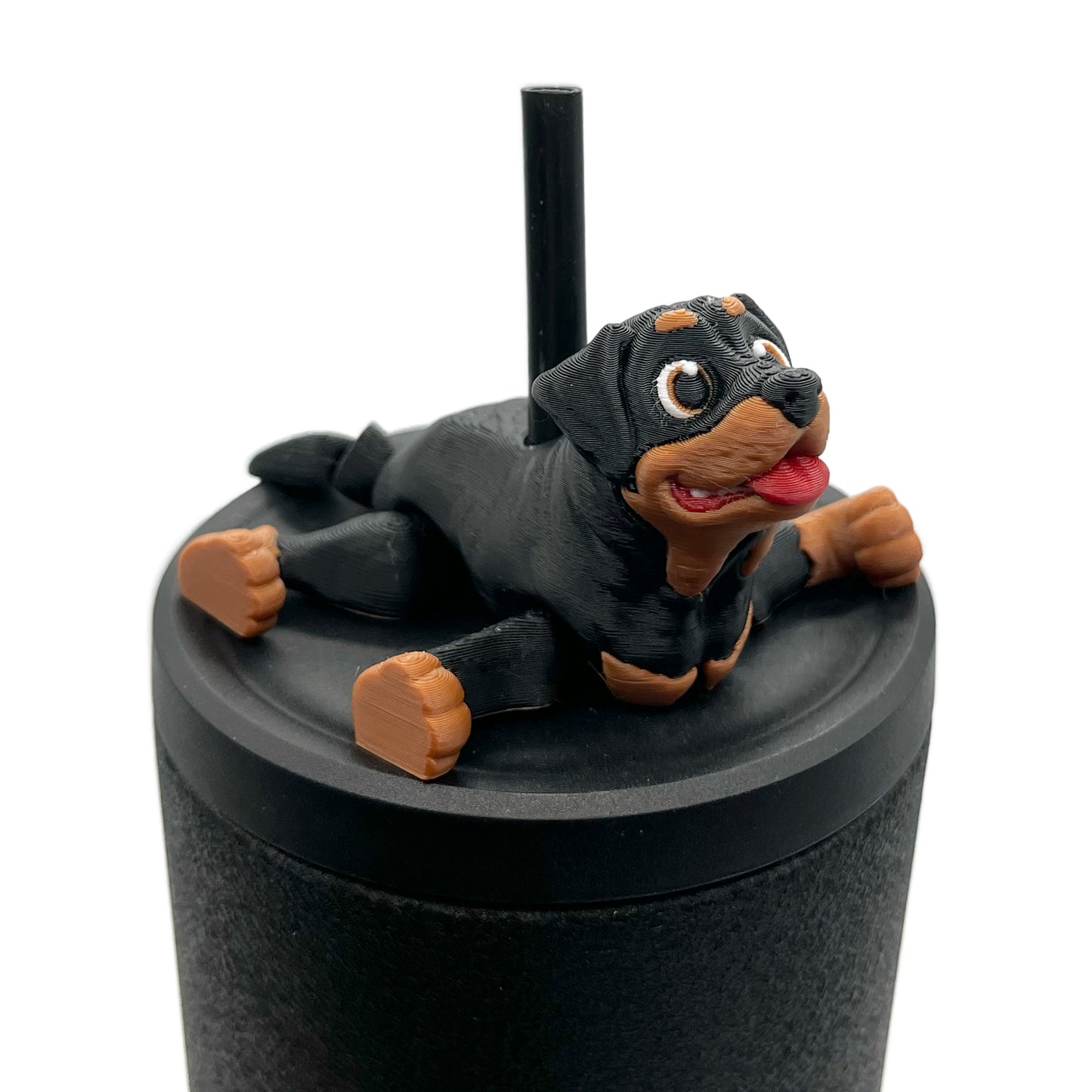 Paw Pals Sip Sidekicks – 3D Printed Dog & Cat Straw Toppers for Tumblers | Pet Lover Tumbler Accessories