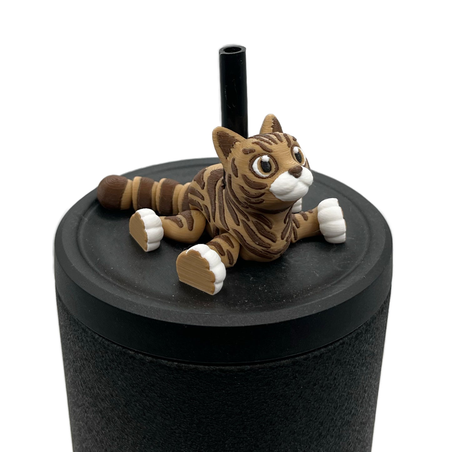 Paw Pals Sip Sidekicks – 3D Printed Dog & Cat Straw Toppers for Tumblers | Pet Lover Tumbler Accessories