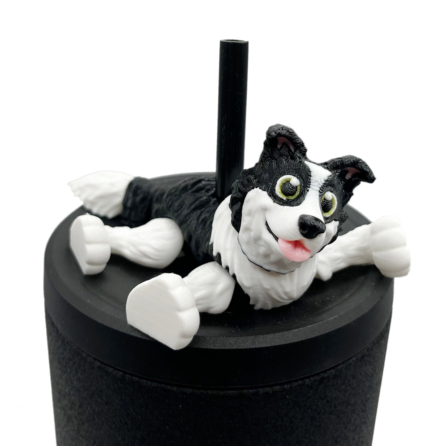 Paw Pals Sip Sidekicks – 3D Printed Dog & Cat Straw Toppers for Tumblers | Pet Lover Tumbler Accessories