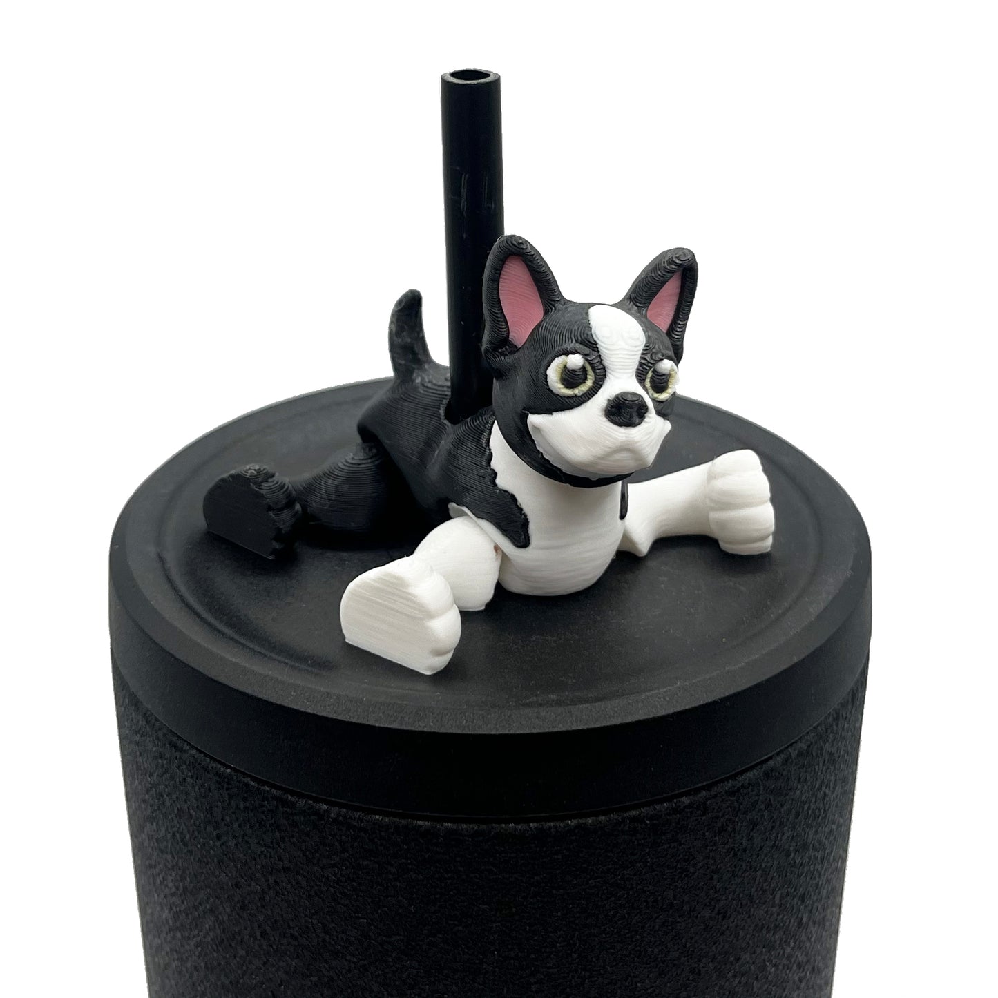 Paw Pals Sip Sidekicks – 3D Printed Dog & Cat Straw Toppers for Tumblers | Pet Lover Tumbler Accessories