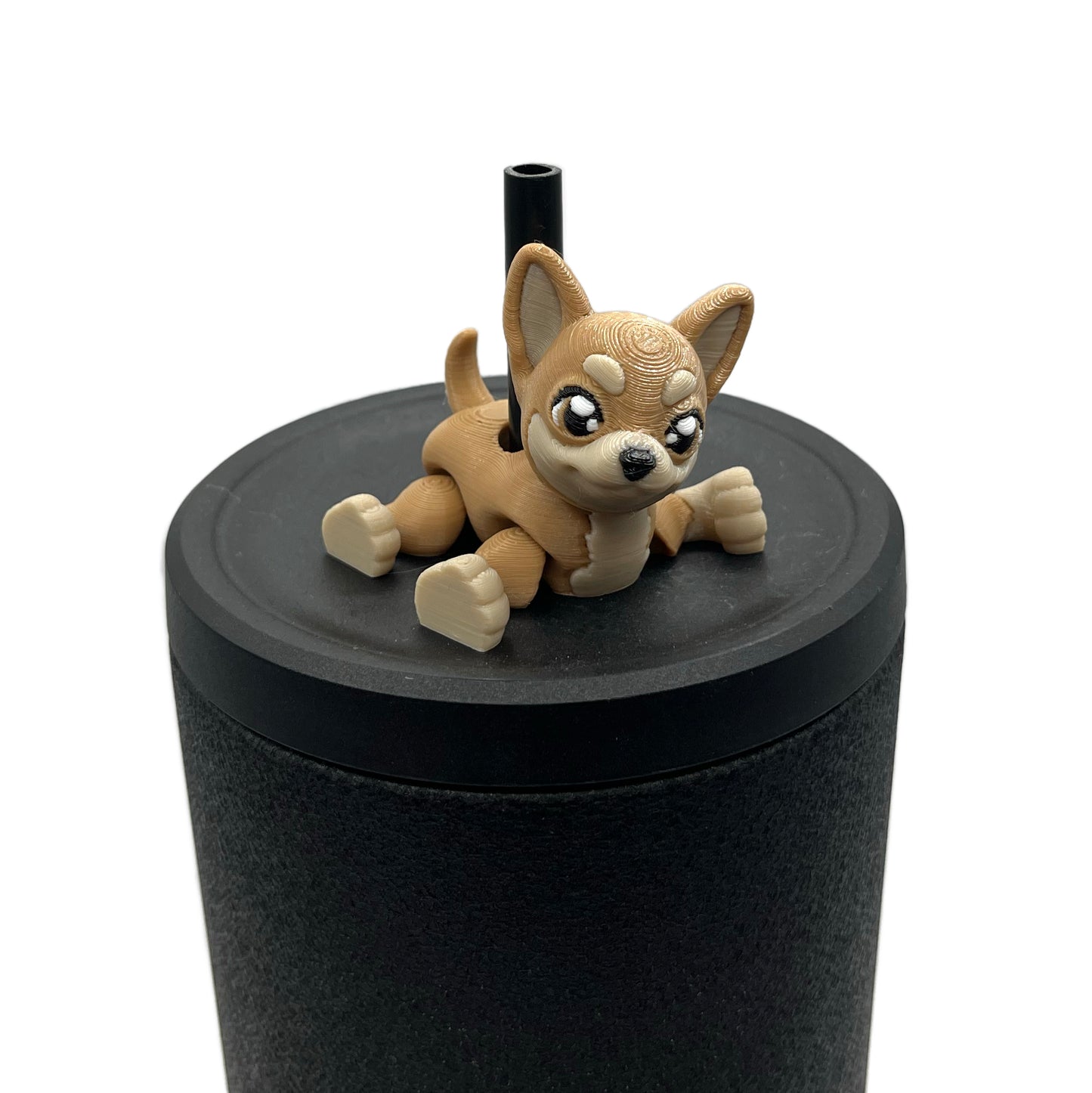 Paw Pals Sip Sidekicks – 3D Printed Dog & Cat Straw Toppers for Tumblers | Pet Lover Tumbler Accessories