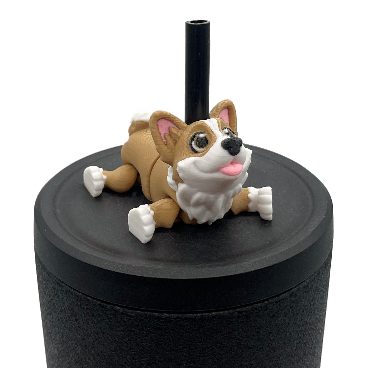 Paw Pals Sip Sidekicks – 3D Printed Dog & Cat Straw Toppers for Tumblers | Pet Lover Tumbler Accessories