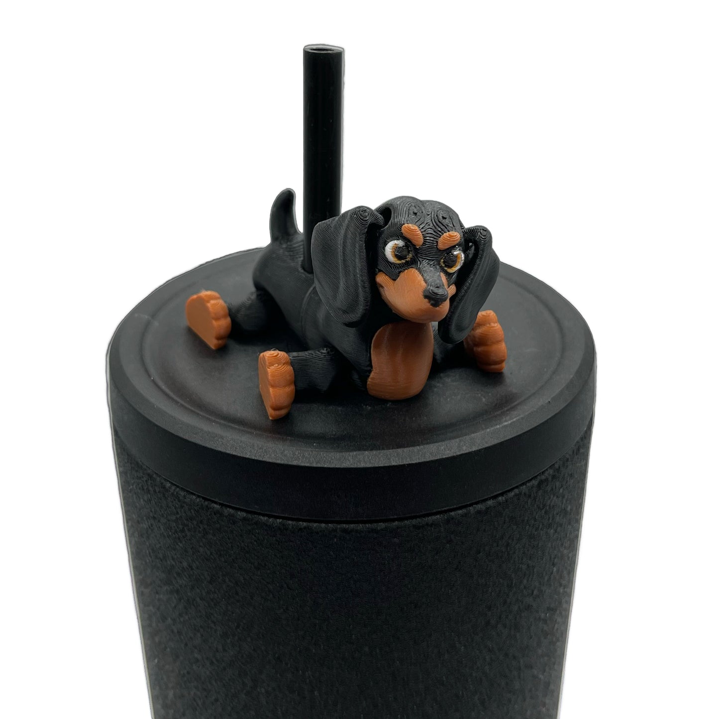 Paw Pals Sip Sidekicks – 3D Printed Dog & Cat Straw Toppers for Tumblers | Pet Lover Tumbler Accessories