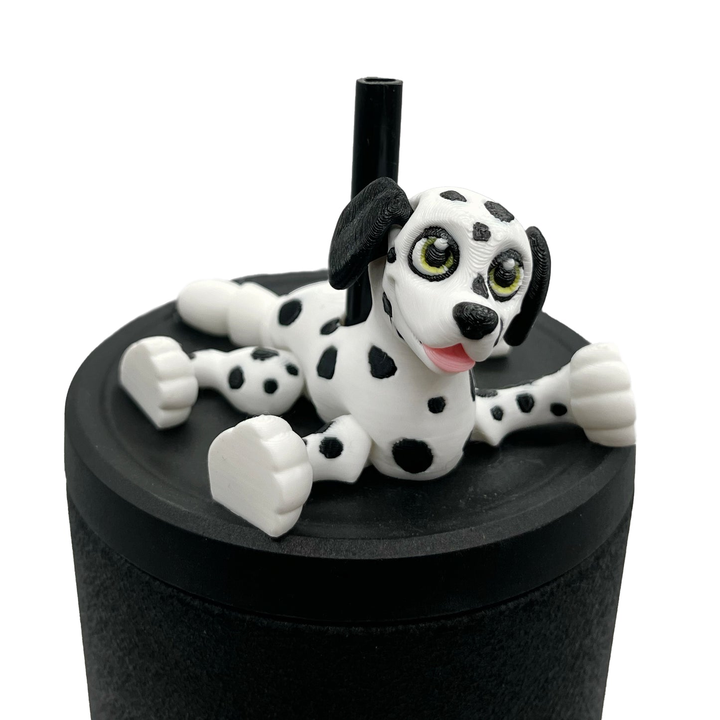 Paw Pals Sip Sidekicks – 3D Printed Dog & Cat Straw Toppers for Tumblers | Pet Lover Tumbler Accessories