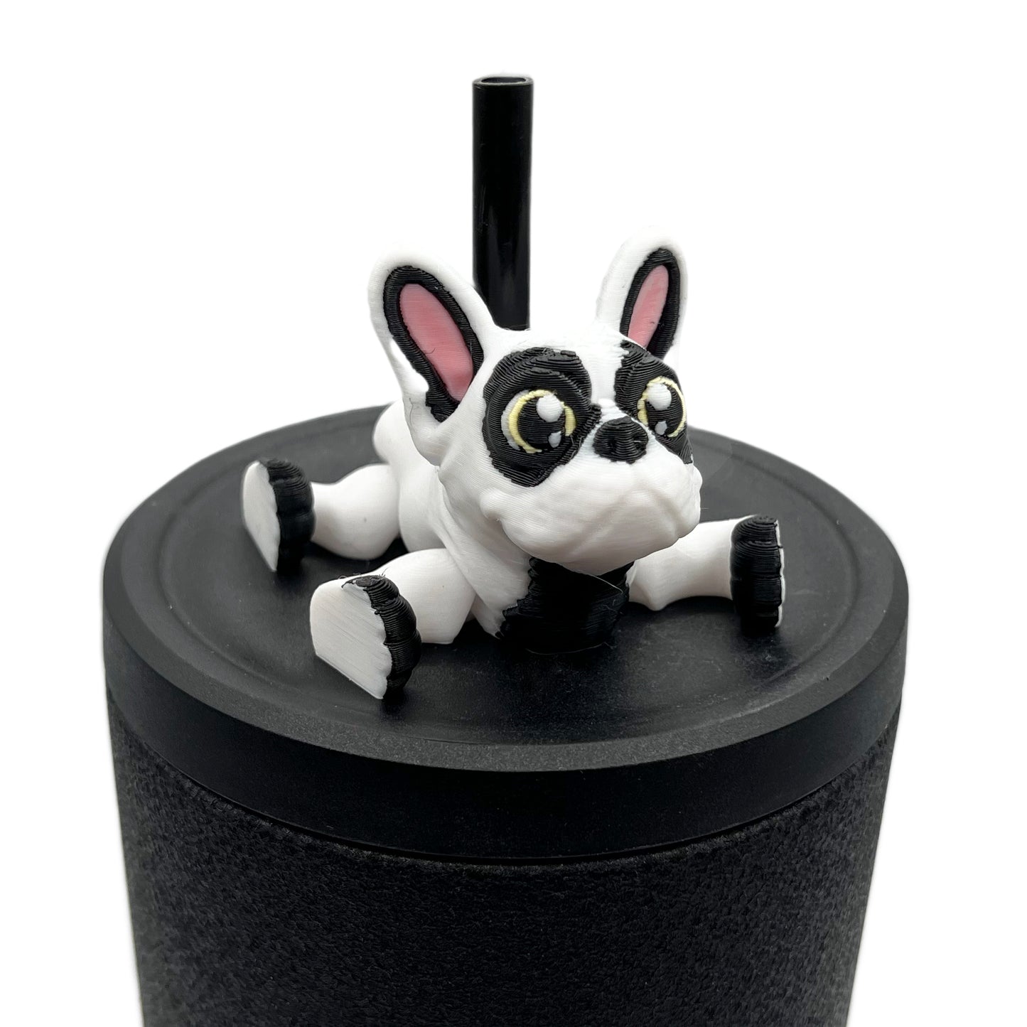 Paw Pals Sip Sidekicks – 3D Printed Dog & Cat Straw Toppers for Tumblers | Pet Lover Tumbler Accessories