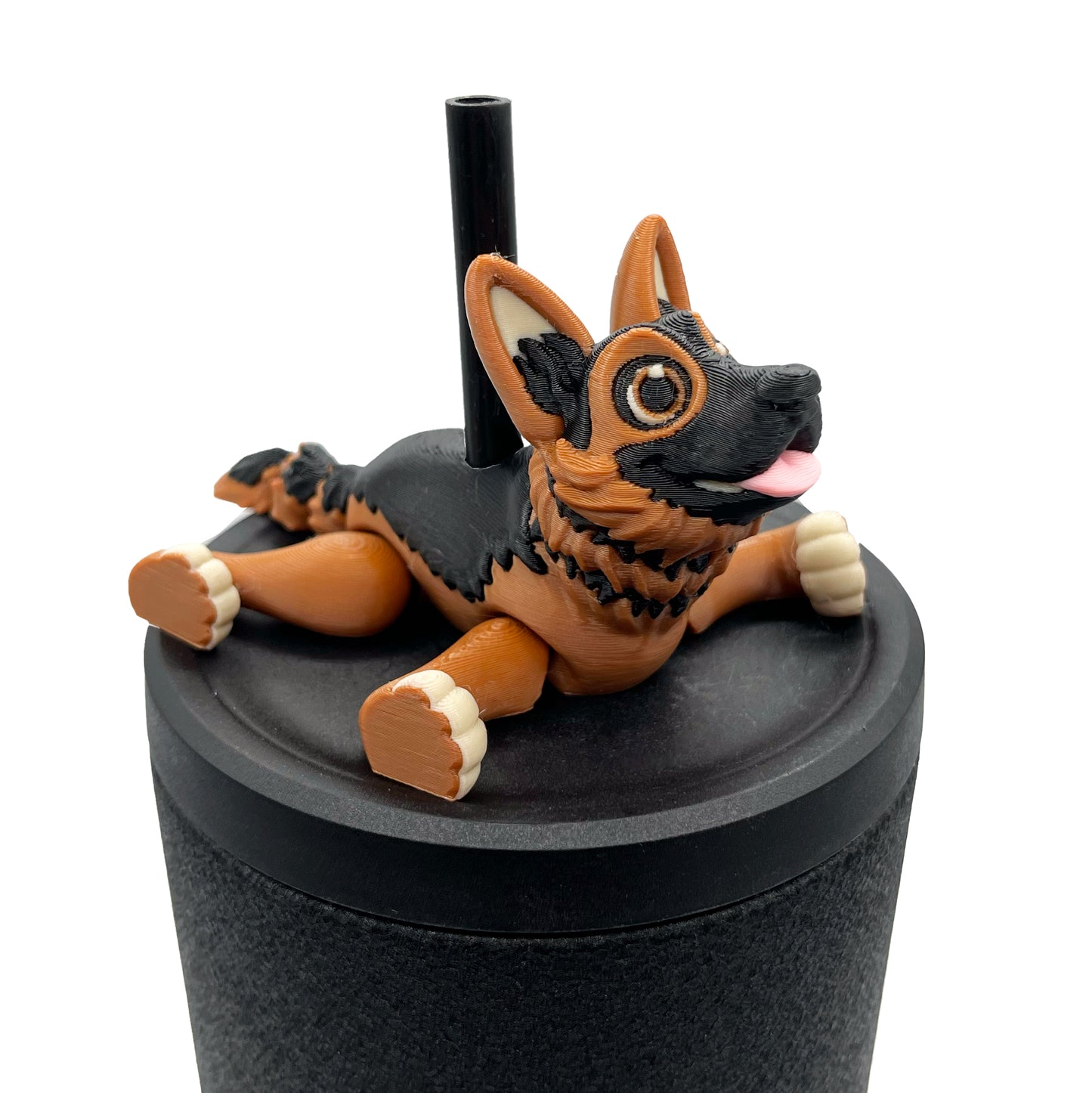 Paw Pals Sip Sidekicks – 3D Printed Dog & Cat Straw Toppers for Tumblers | Pet Lover Tumbler Accessories
