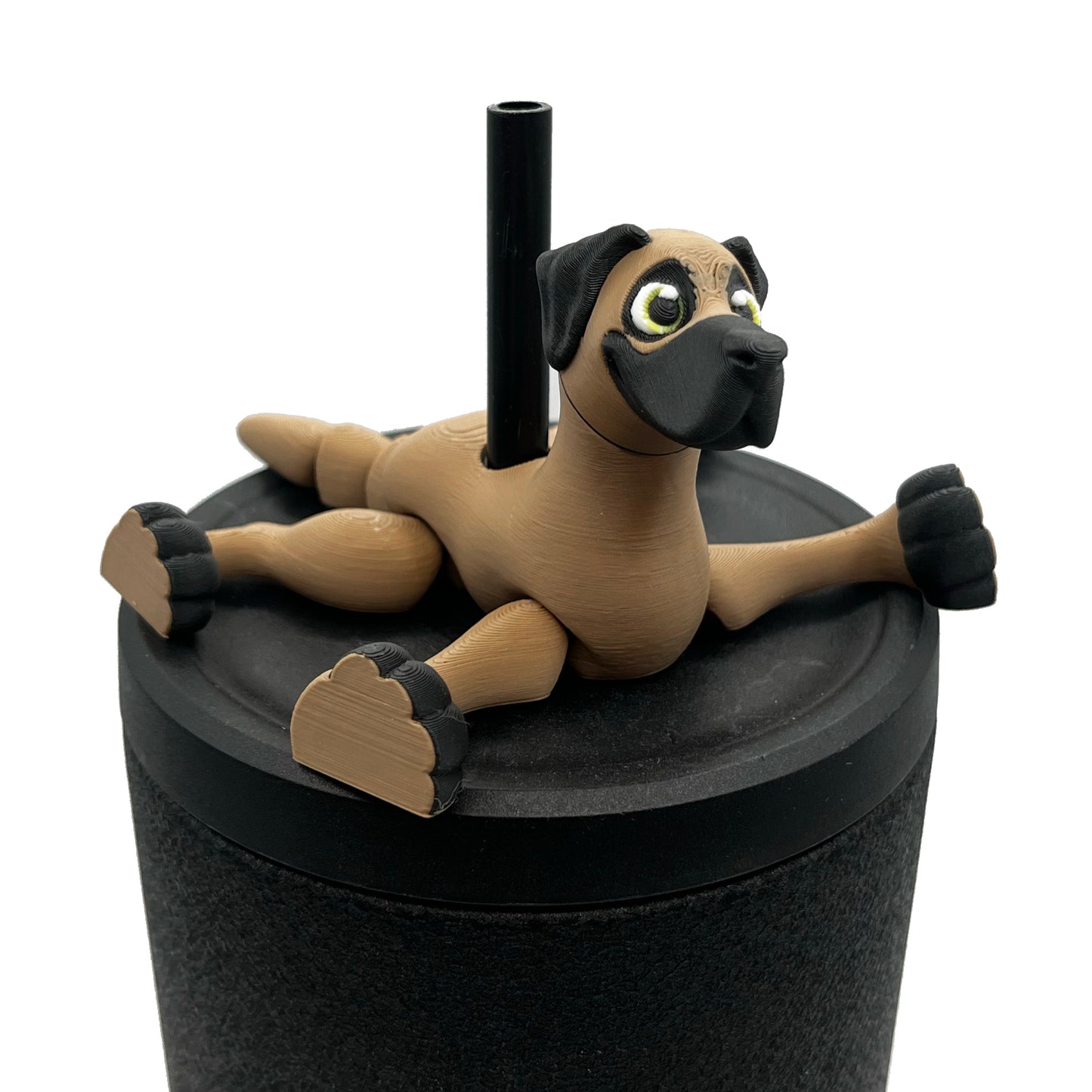 Paw Pals Sip Sidekicks – 3D Printed Dog & Cat Straw Toppers for Tumblers | Pet Lover Tumbler Accessories