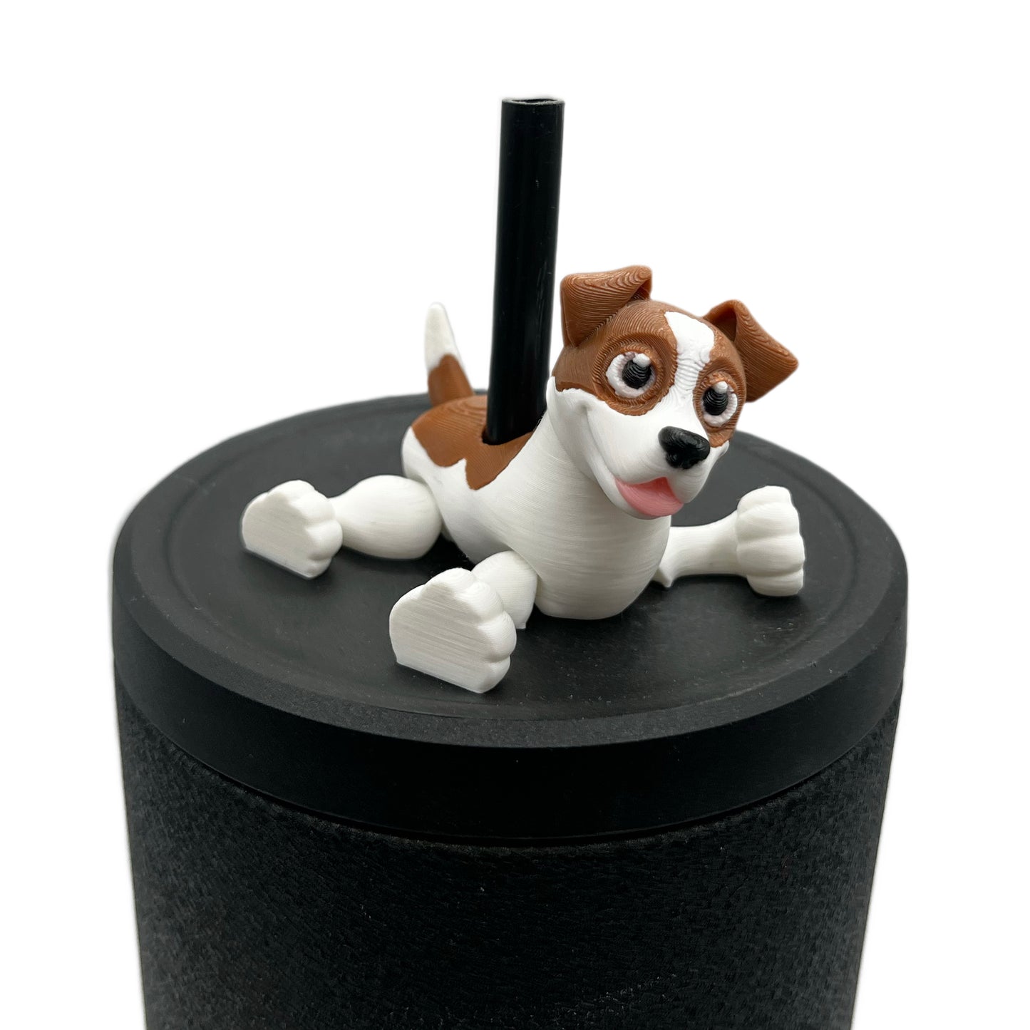 Paw Pals Sip Sidekicks – 3D Printed Dog & Cat Straw Toppers for Tumblers | Pet Lover Tumbler Accessories