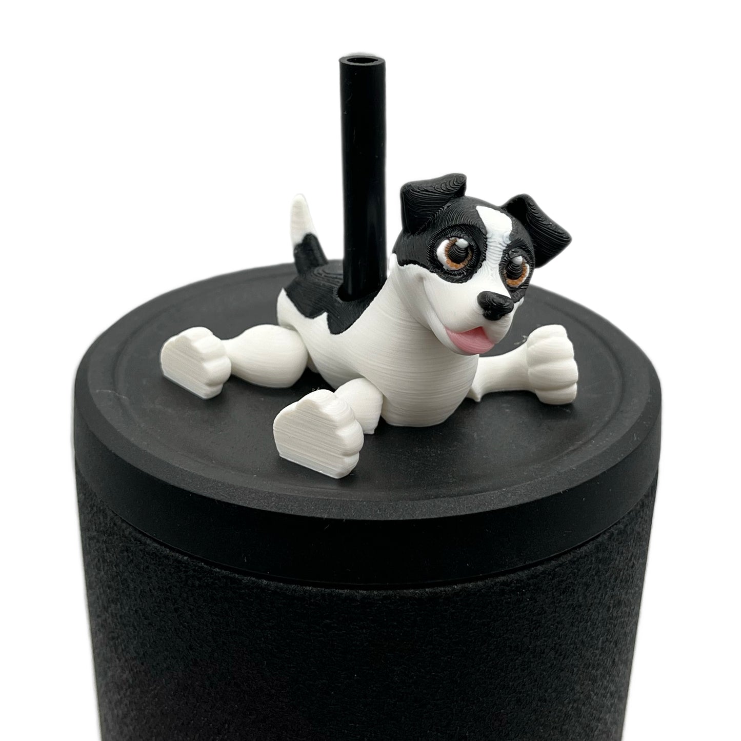 Paw Pals Sip Sidekicks – 3D Printed Dog & Cat Straw Toppers for Tumblers | Pet Lover Tumbler Accessories