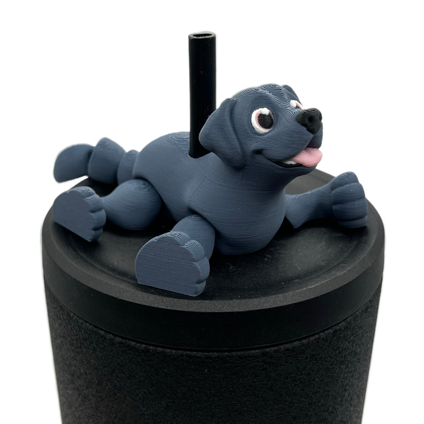Paw Pals Sip Sidekicks – 3D Printed Dog & Cat Straw Toppers for Tumblers | Pet Lover Tumbler Accessories