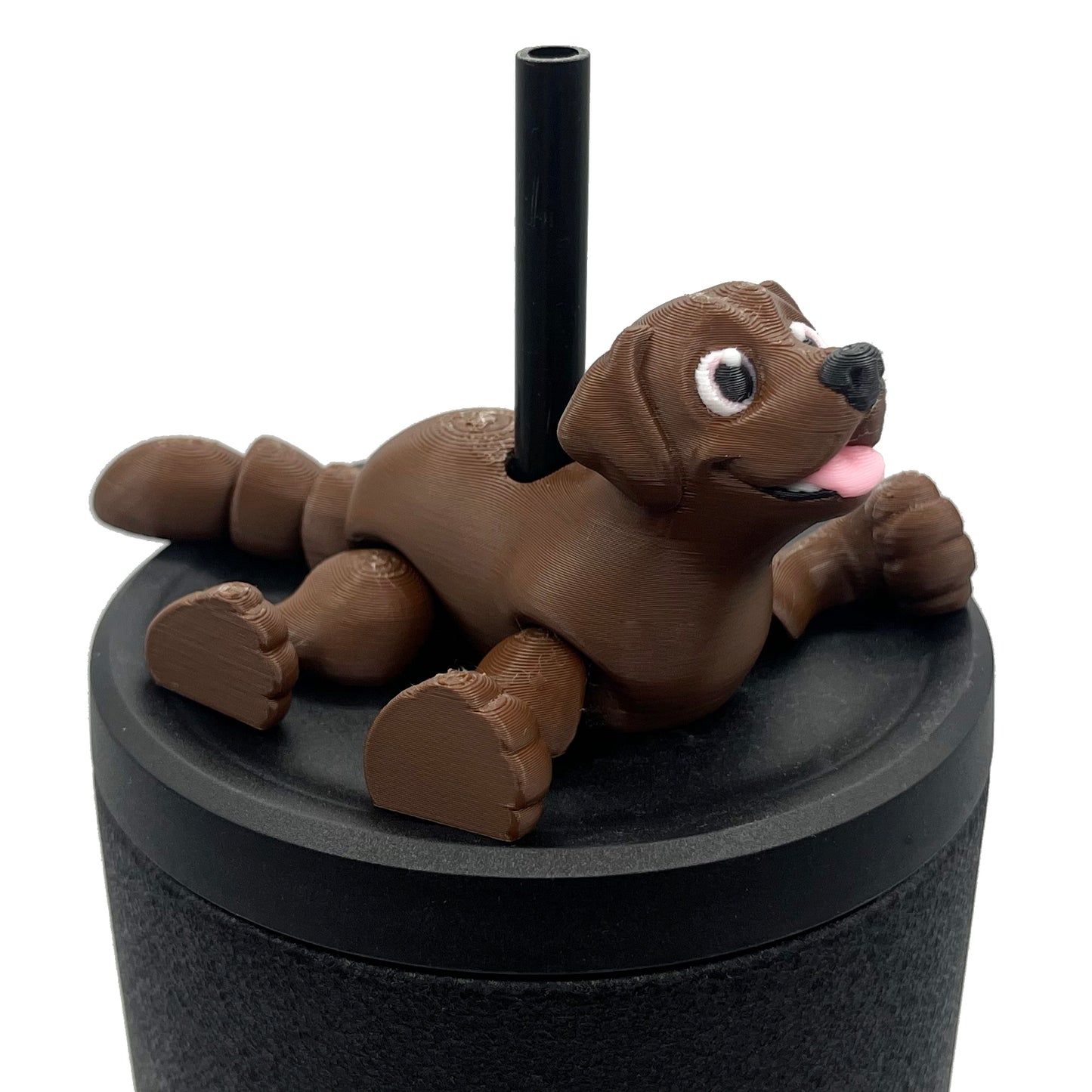 Paw Pals Sip Sidekicks – 3D Printed Dog & Cat Straw Toppers for Tumblers | Pet Lover Tumbler Accessories