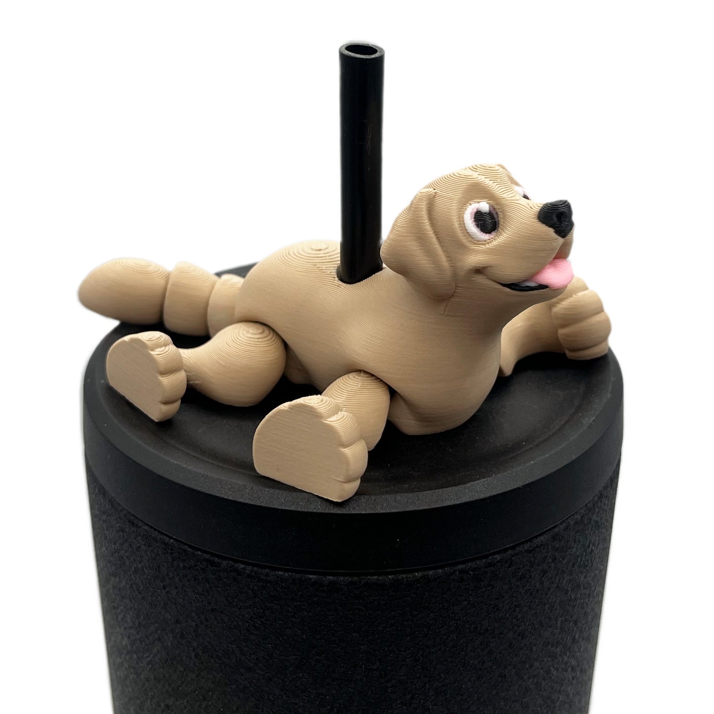 Paw Pals Sip Sidekicks – 3D Printed Dog & Cat Straw Toppers for Tumblers | Pet Lover Tumbler Accessories