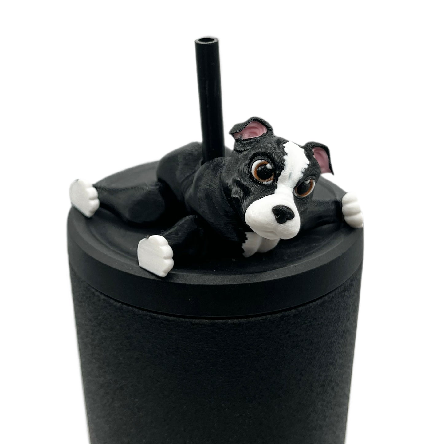 Paw Pals Sip Sidekicks – 3D Printed Dog & Cat Straw Toppers for Tumblers | Pet Lover Tumbler Accessories