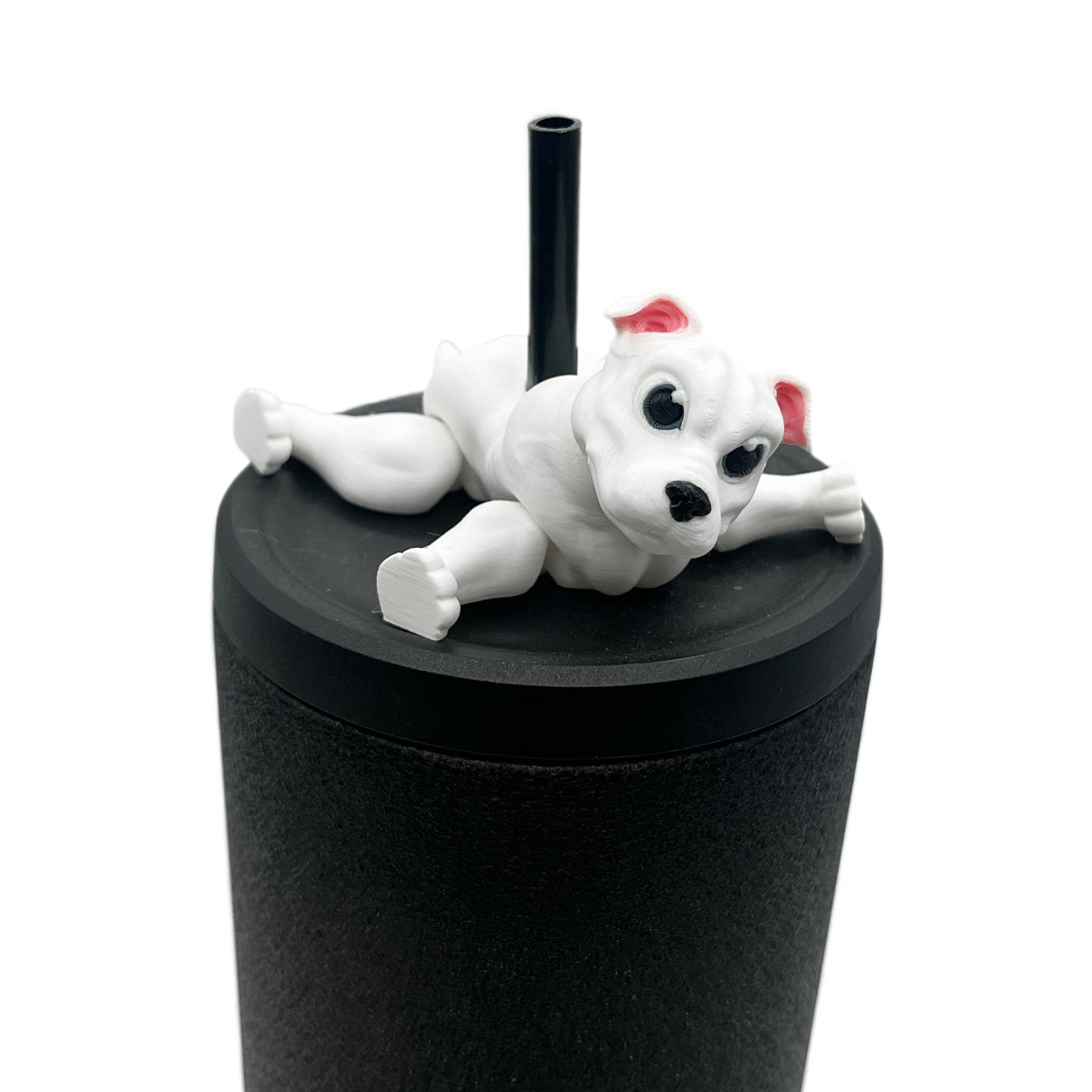 Paw Pals Sip Sidekicks – 3D Printed Dog & Cat Straw Toppers for Tumblers | Pet Lover Tumbler Accessories