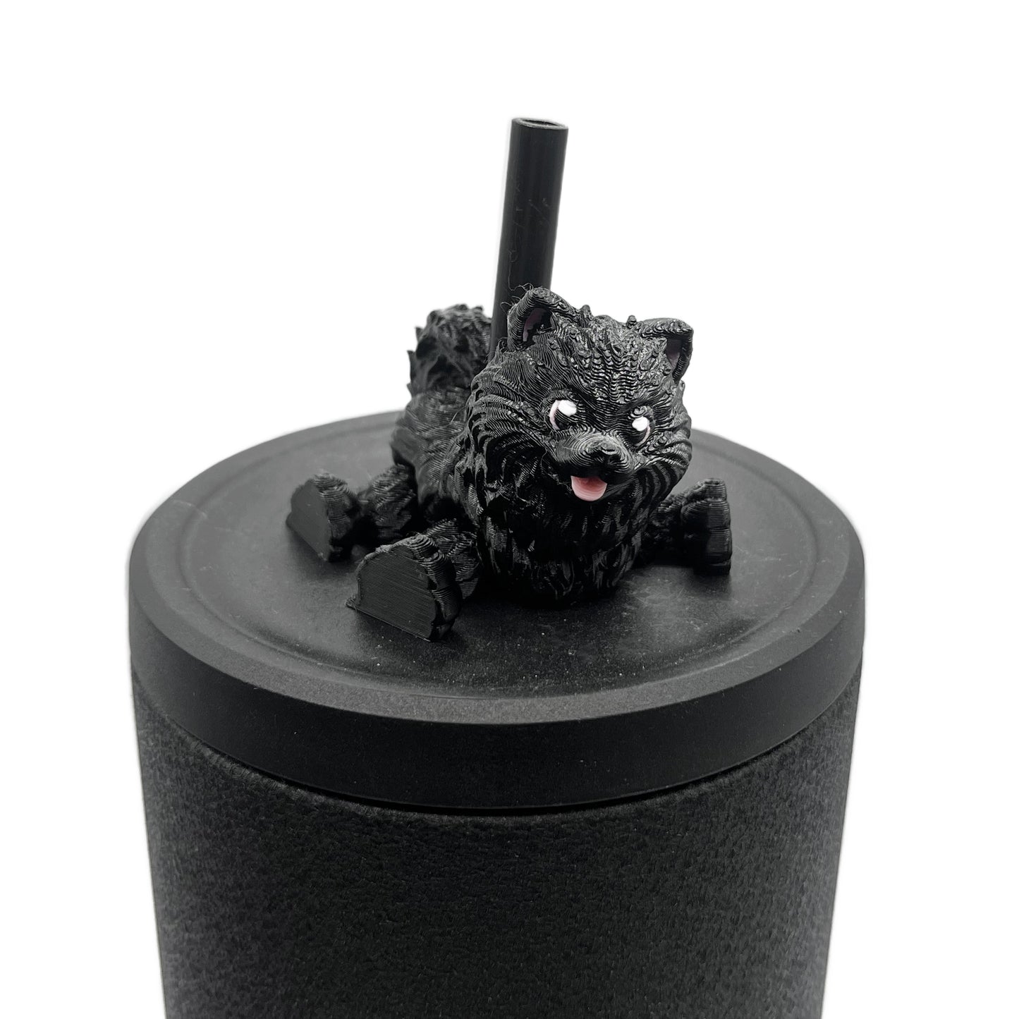 Paw Pals Sip Sidekicks – 3D Printed Dog & Cat Straw Toppers for Tumblers | Pet Lover Tumbler Accessories