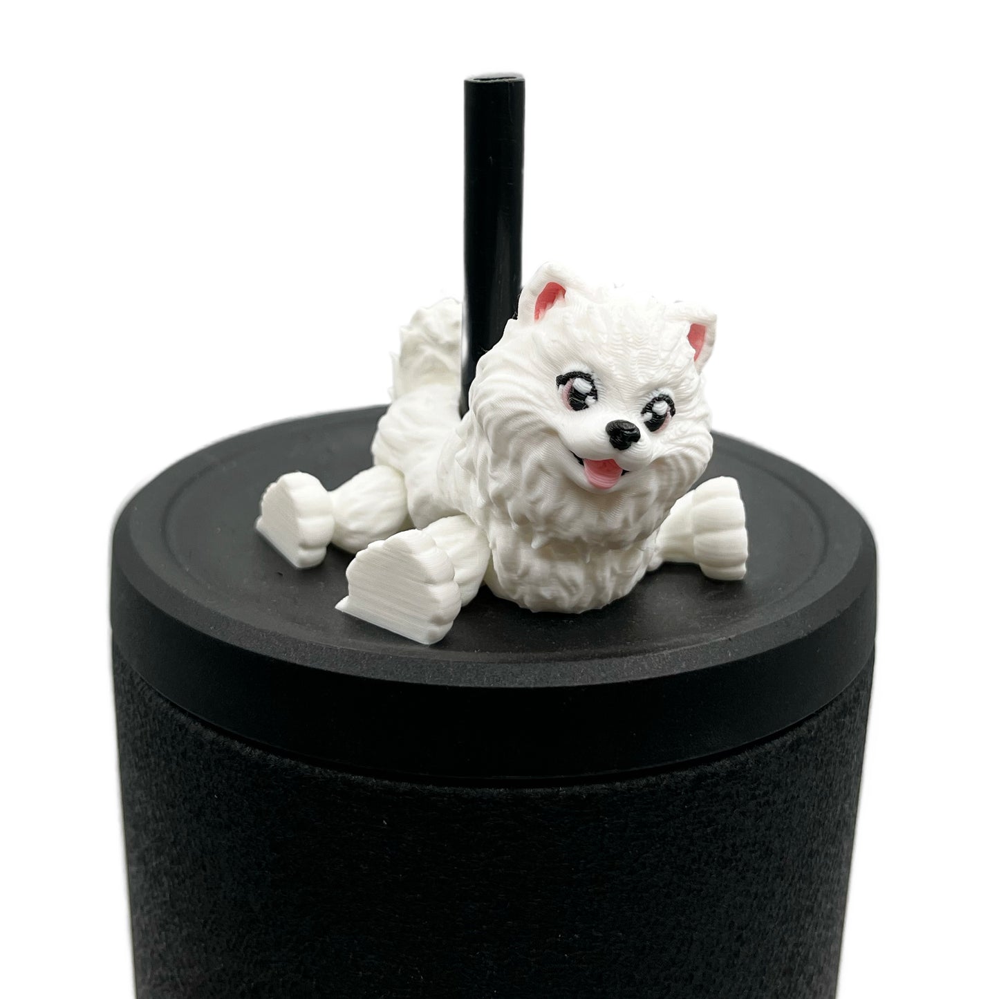 Paw Pals Sip Sidekicks – 3D Printed Dog & Cat Straw Toppers for Tumblers | Pet Lover Tumbler Accessories